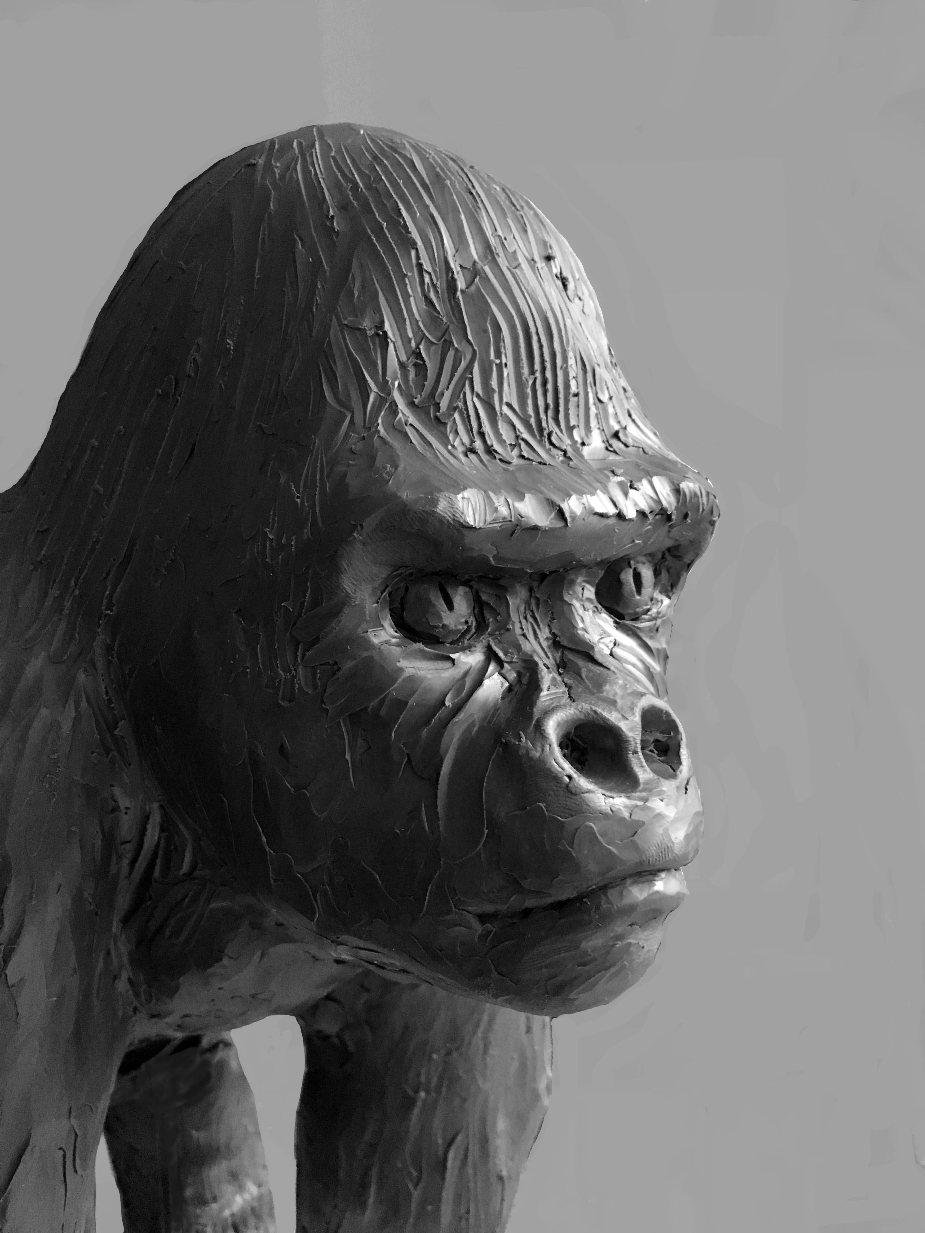Gorille  - Contemporary Sculpture by Jorge Borras