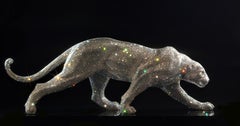 Cheetah covered with Swarovski crystals