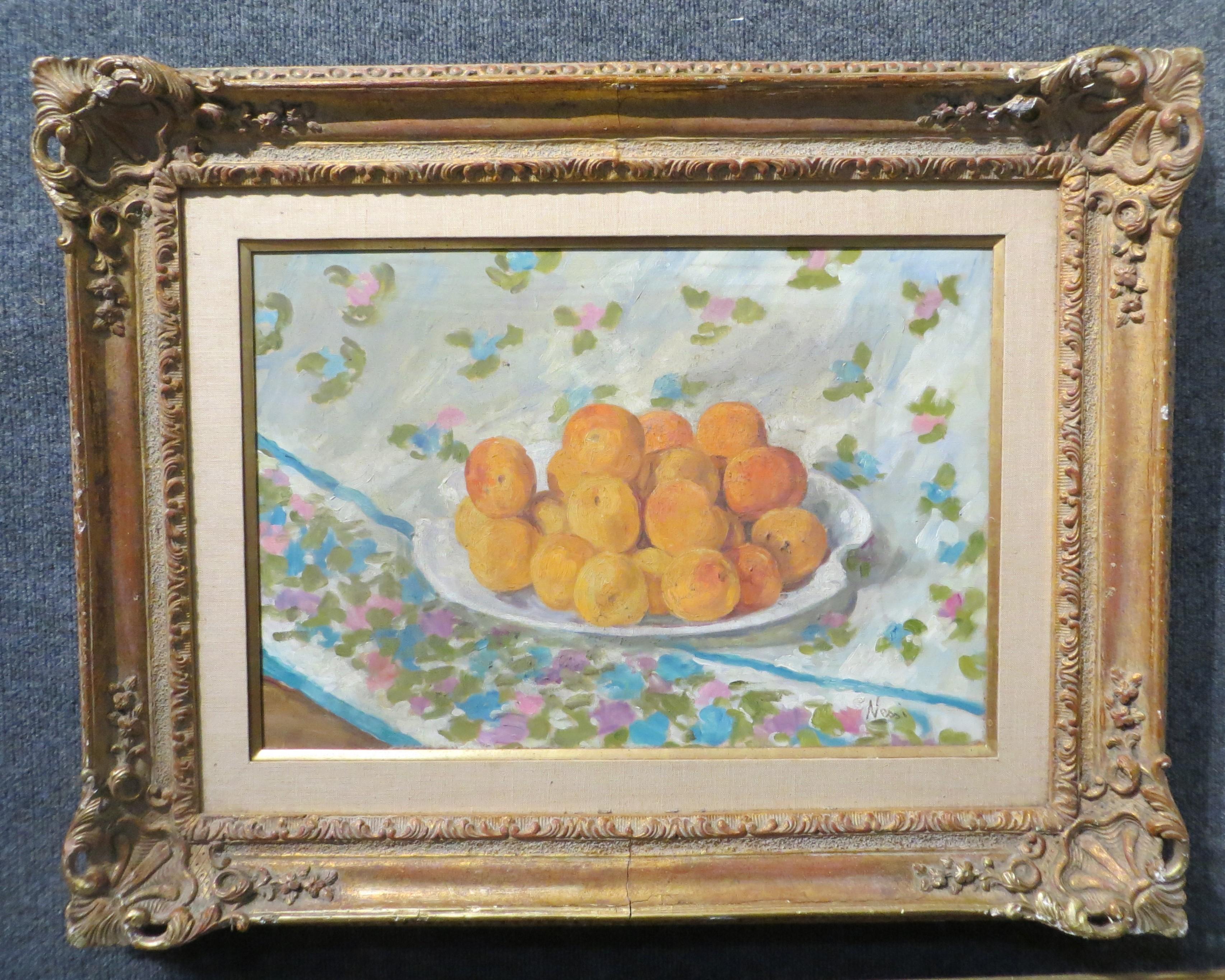 Marie Lucie Nessi Valtat  Figurative Painting - Still life with Apricots 