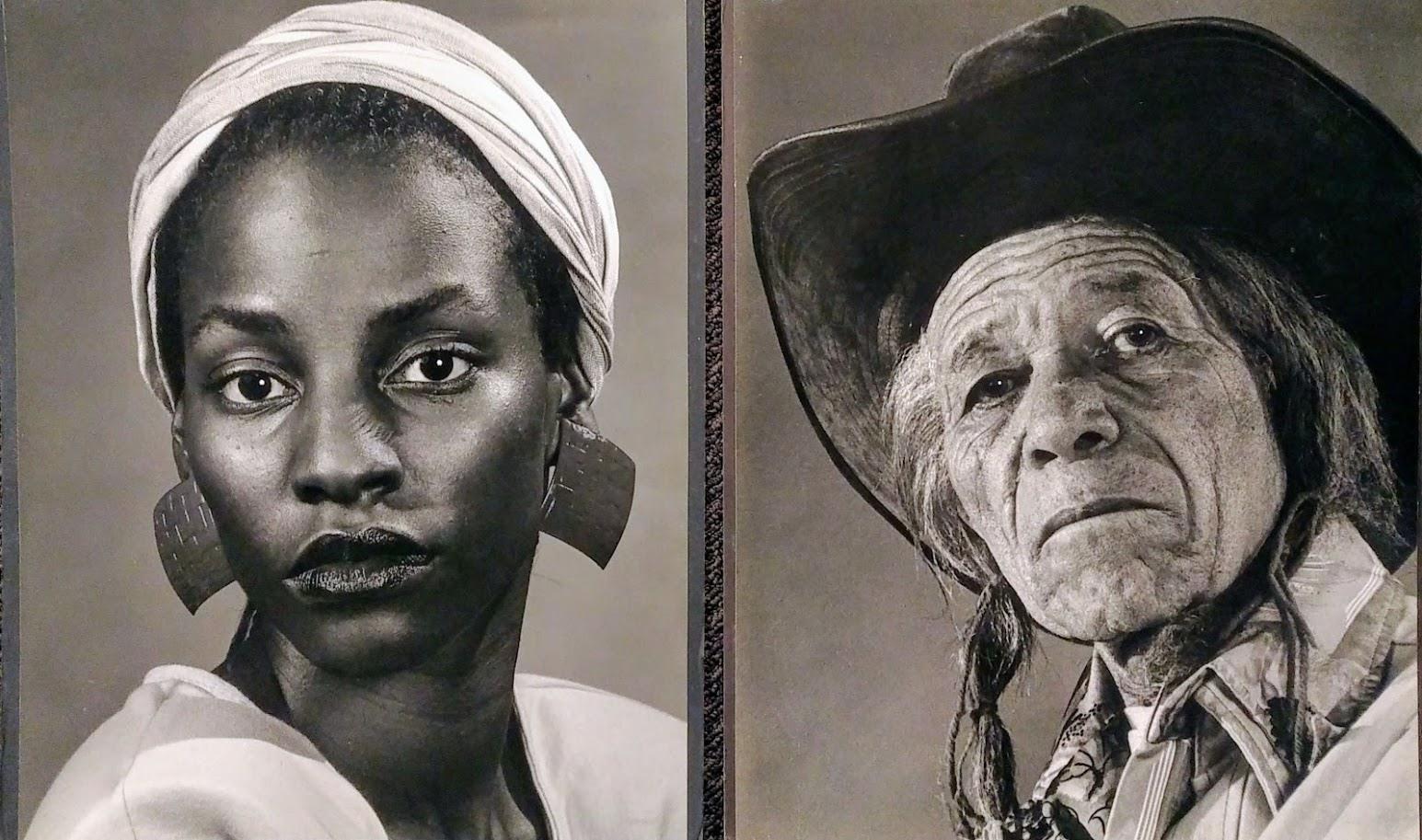 A Pair of Portraits of Native Man and African Woman by Joseph TOTORA - Photograph by Joseph Totora 