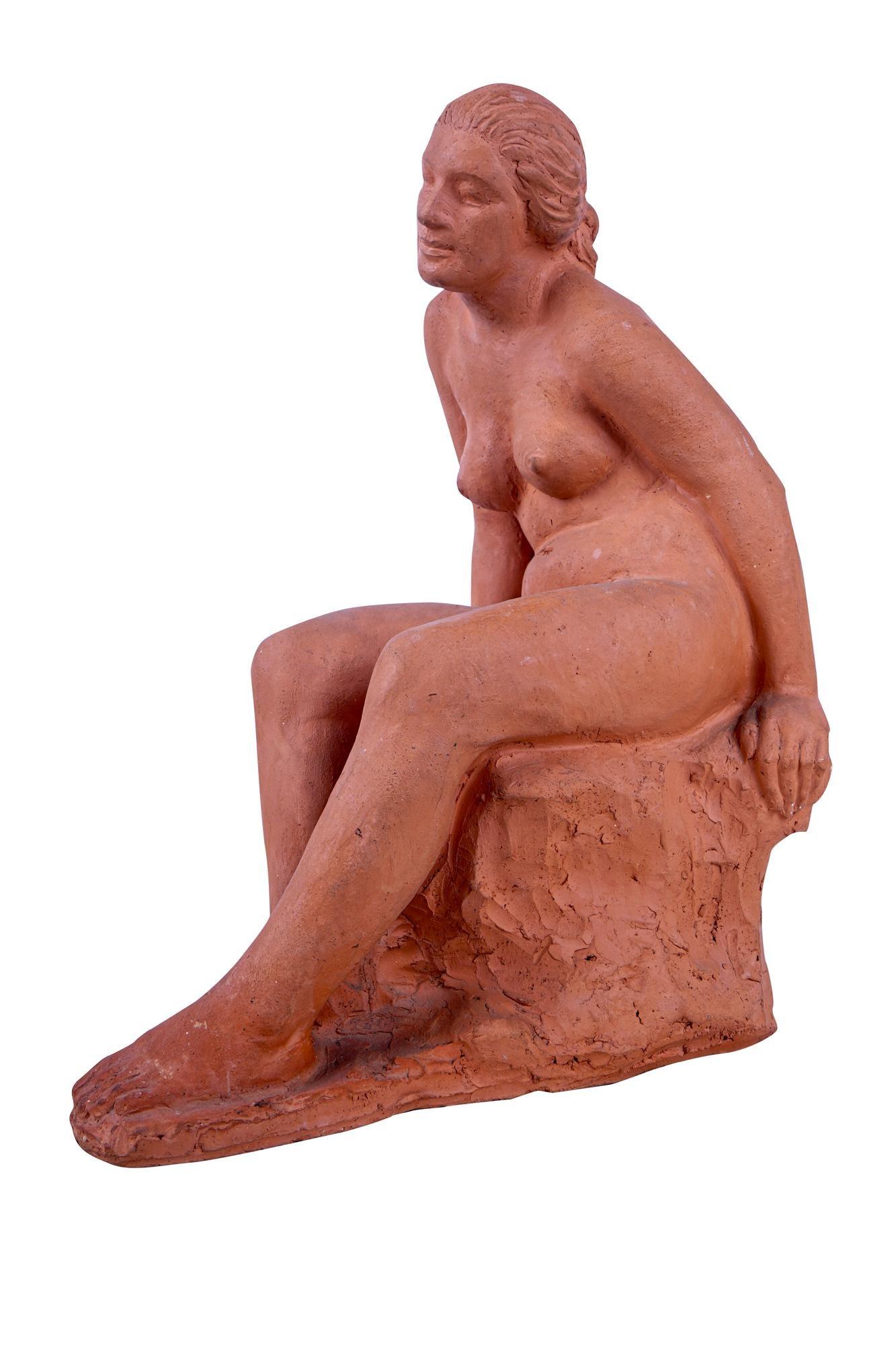 Robert Merrell Gage Figurative Sculpture -  SEATED NUDE