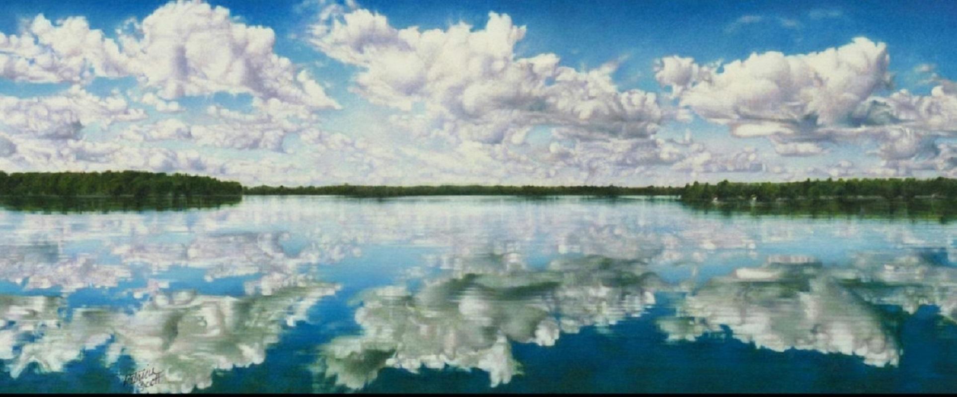 Reflection of Lake Winnibigoshish by Patricia Scott