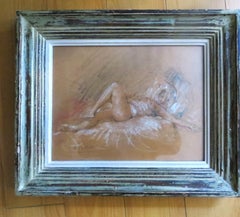Nudo originale all'acquerello di Antoine Calbet