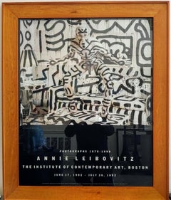 Keith Harring à New-York 1986, Annie Leibovitz - Impression d'exposition ICA, 1992