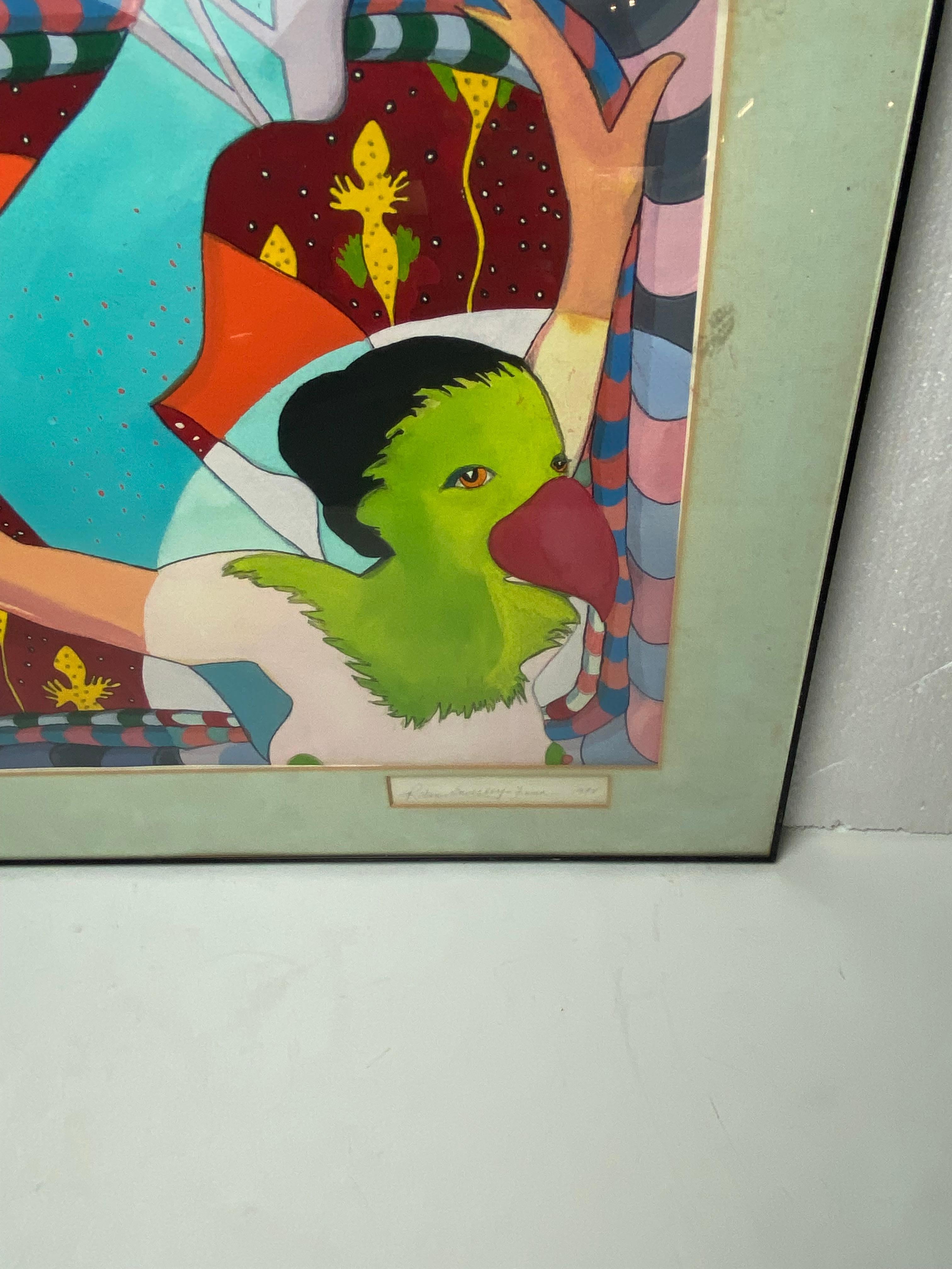 Robin Endsley-Fenn
Robin Endsley-Fenn a obtenu une licence en beaux-arts à l'Institut d'art de San Francisco. Elle peint à la gouache et à l'huile sur toile et sur papier chiffon. Son style et son imagerie ont été influencés par Frida Kahlo et Diego