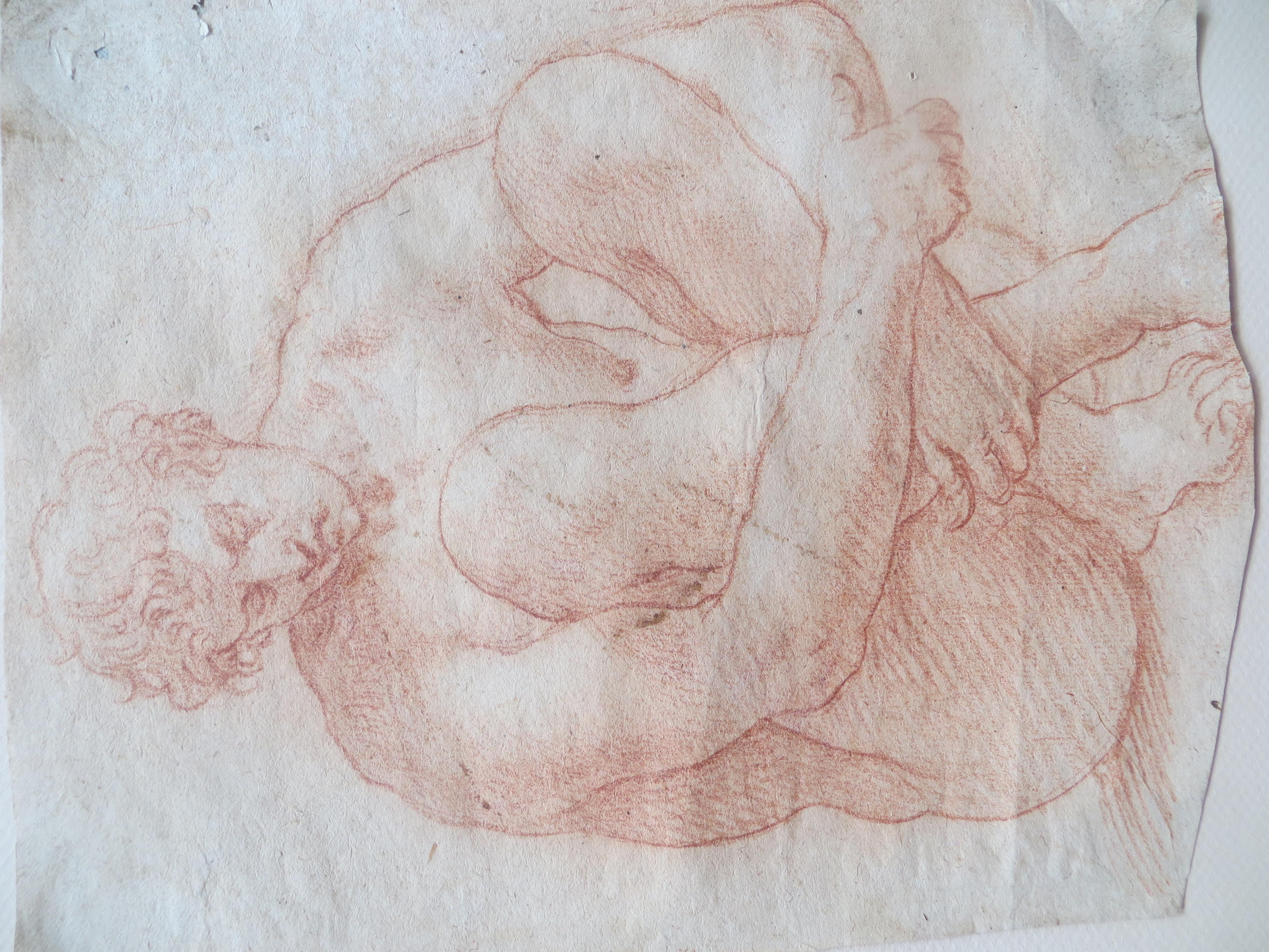 French Old Master Sanguine Zeichnung von Herkules im Angebot 2