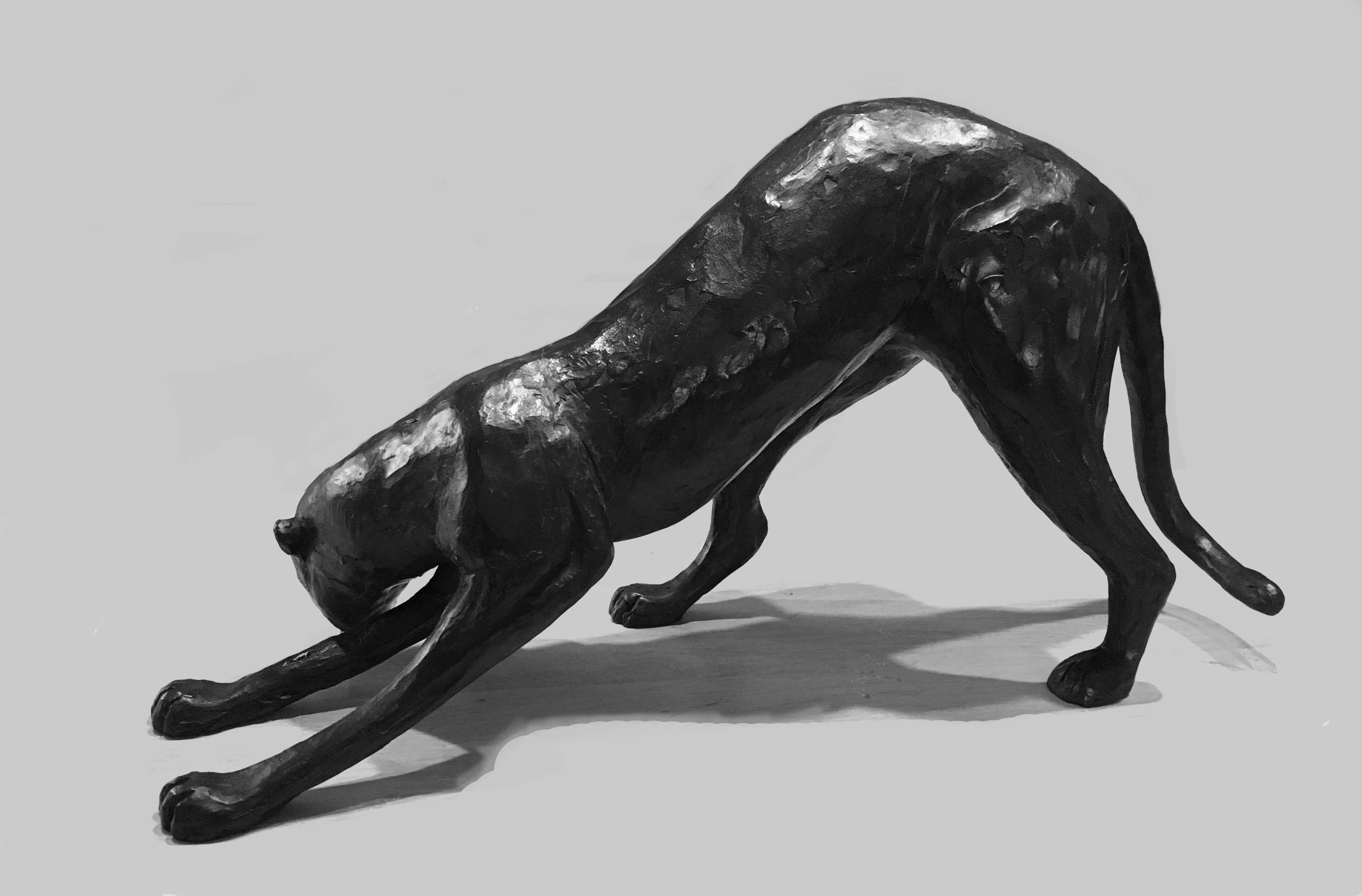 Guépard aux Aguets - Sculpture by Jorge Borras