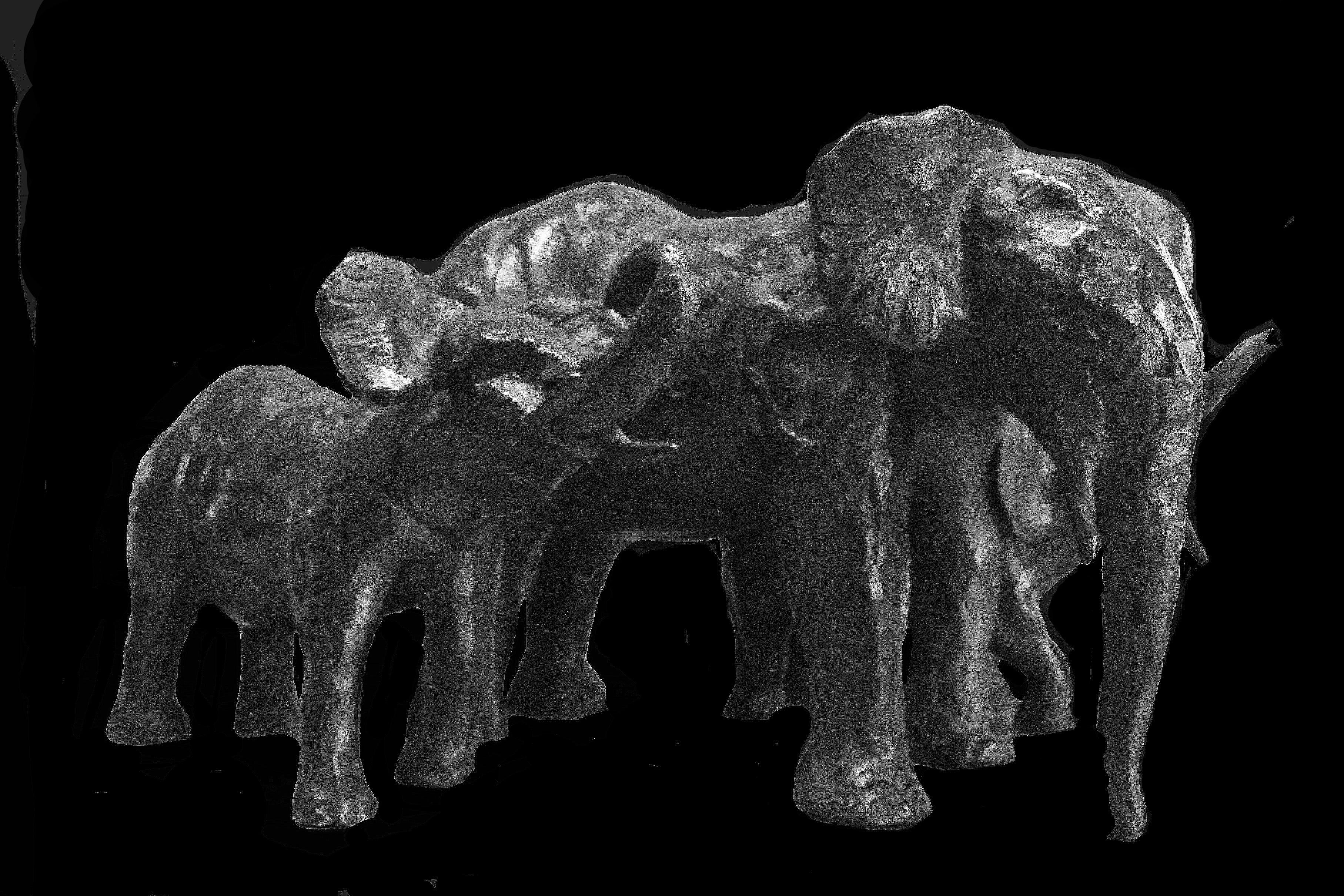 Still-Life Sculpture de Jorge Borras - Pachydermes