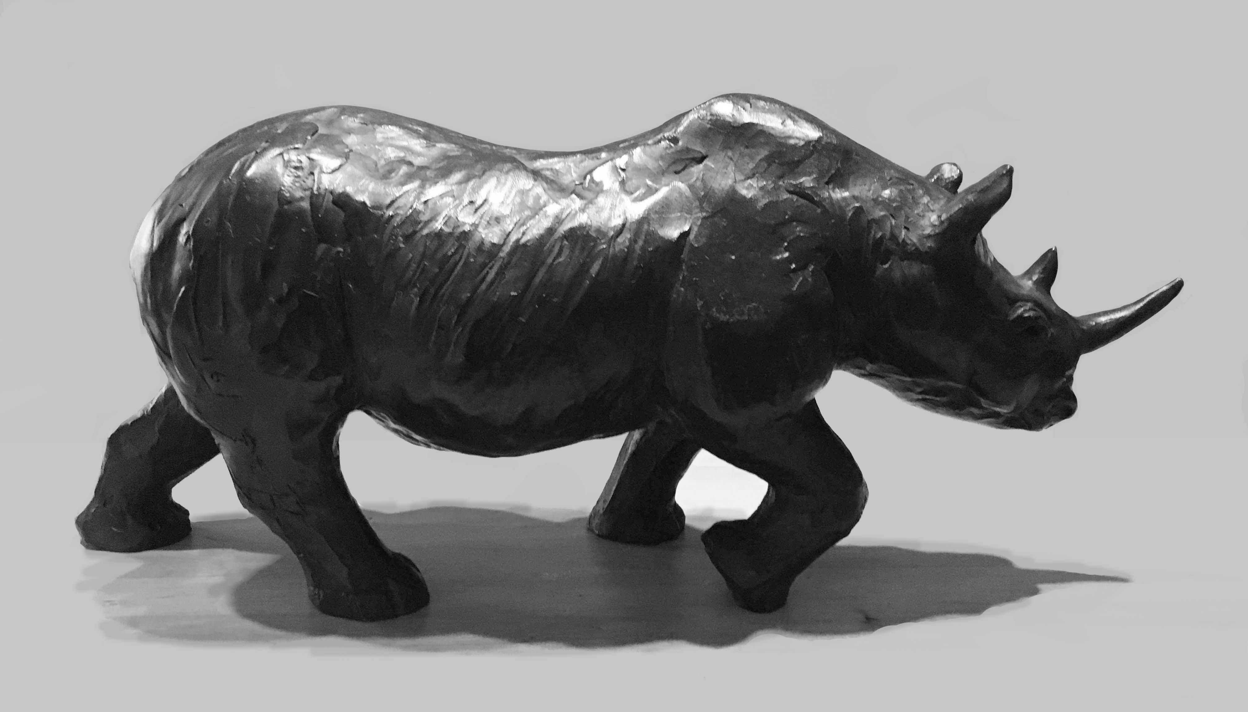 Still-Life Sculpture Jorge Borras - Rhinocros rhinocéros