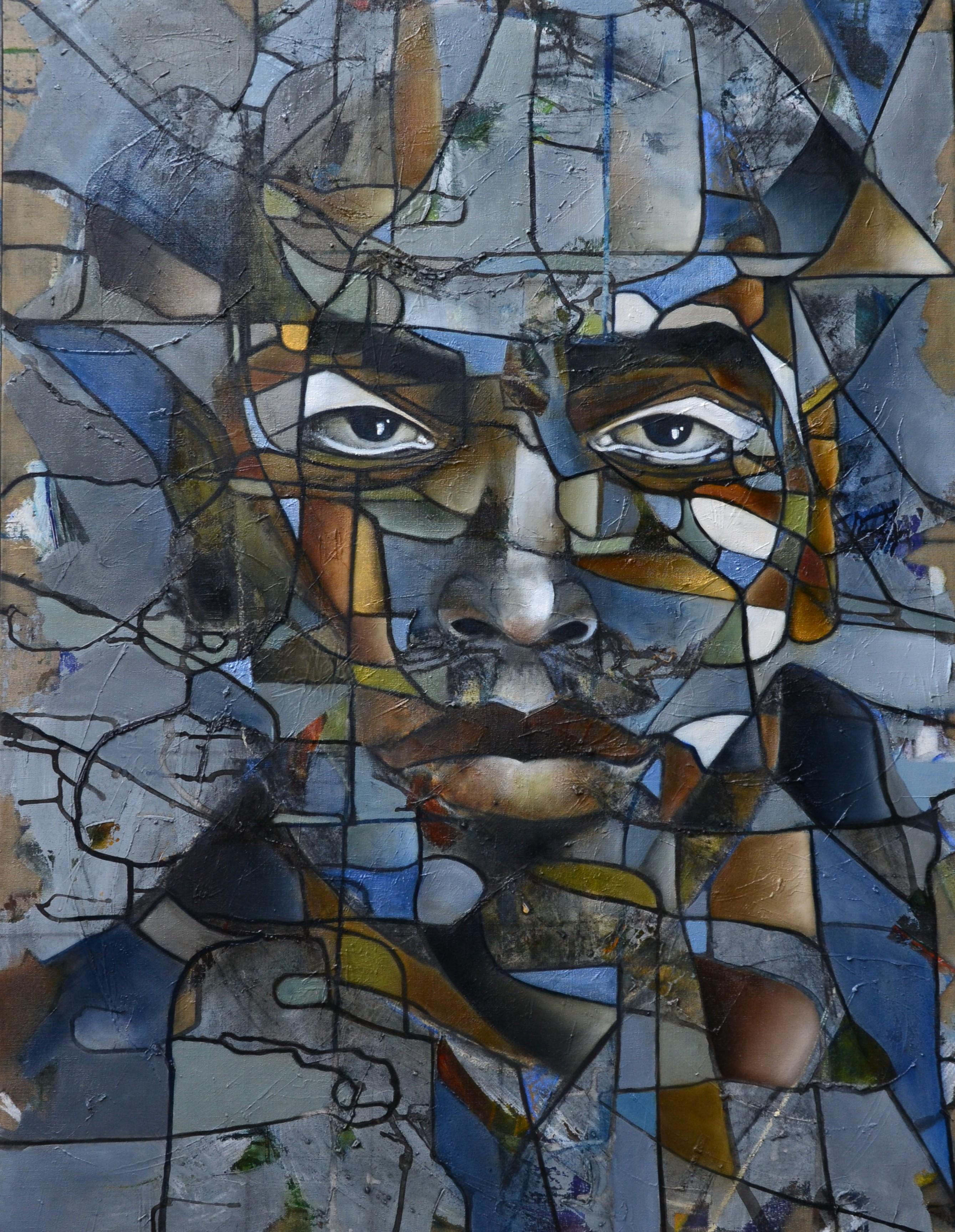 Fréderique Assaël Abstract Painting - Lenny Kravitz