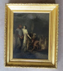 Dante y Virgilio al borde de la Estigia