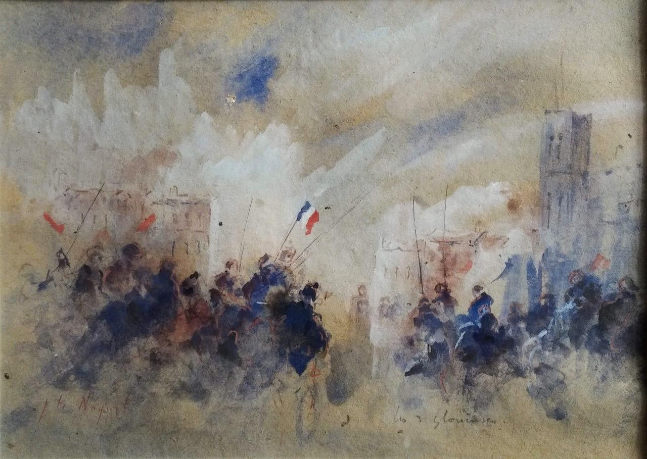 I tre gloriosi - Painting di Jean Michel Noquet