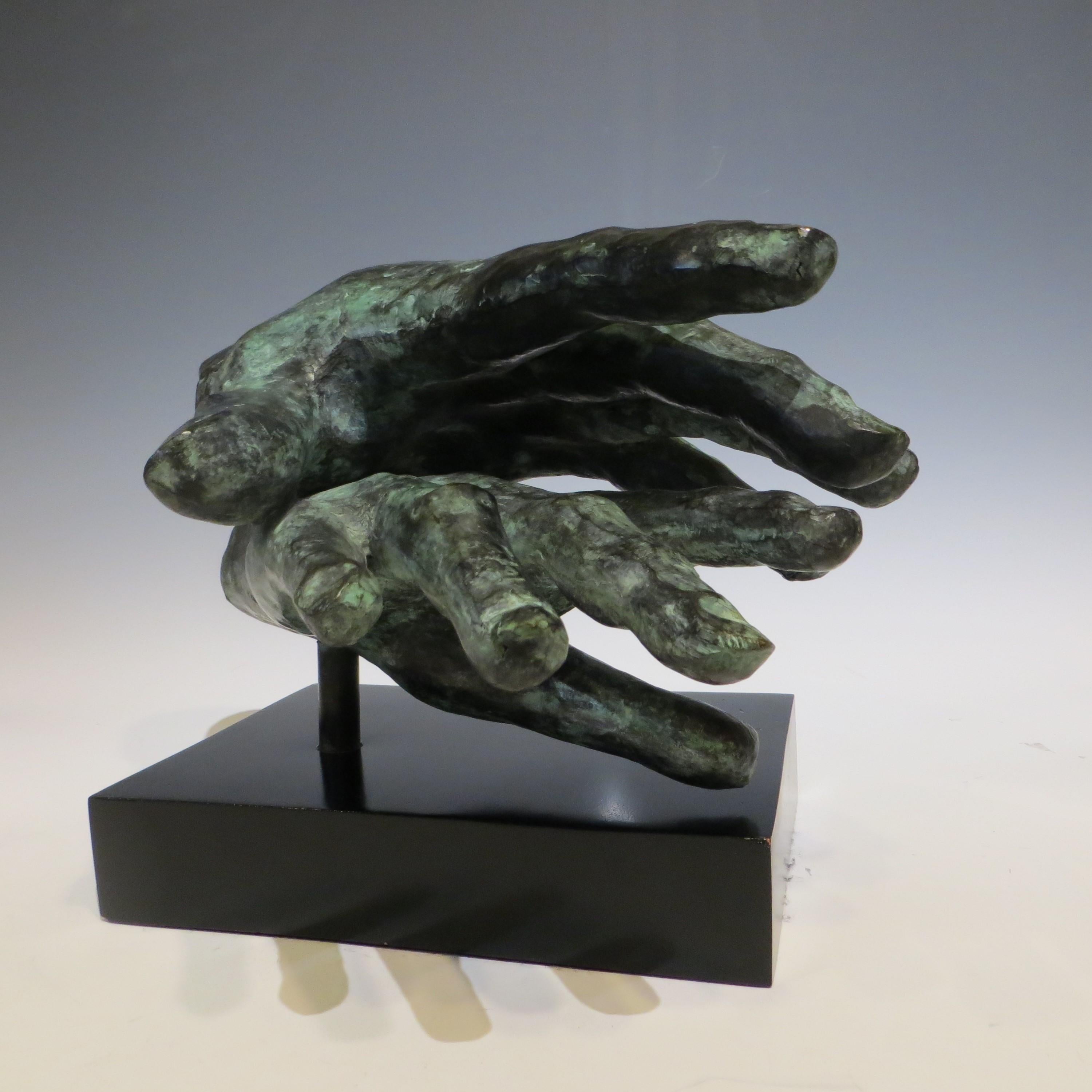 Hand Game by Gérard Ramon - Sculpture by Gerard Ramon