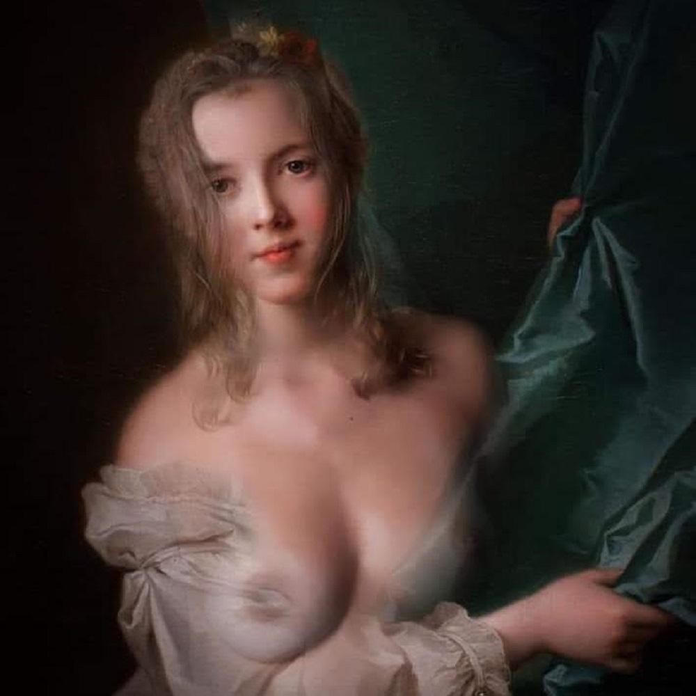 Patrick Chelli Color Photograph - Le Rideau Bleu