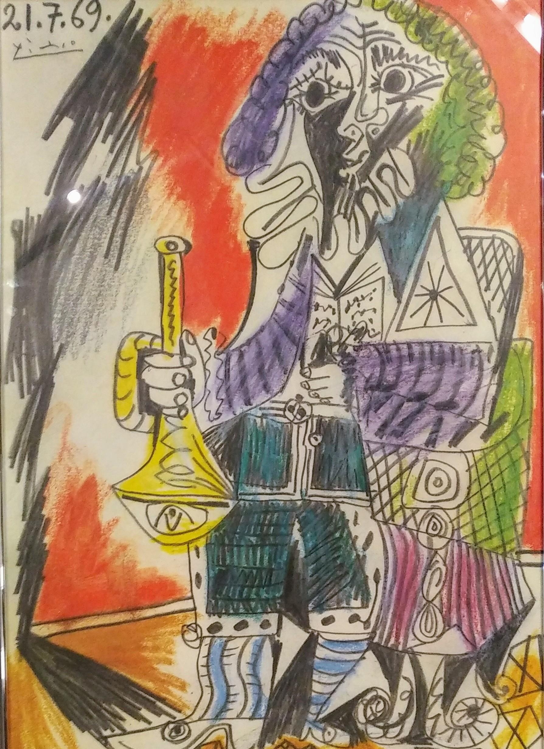 man with horns art