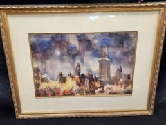 Landscape Water Colour by Emil Kosa Jr