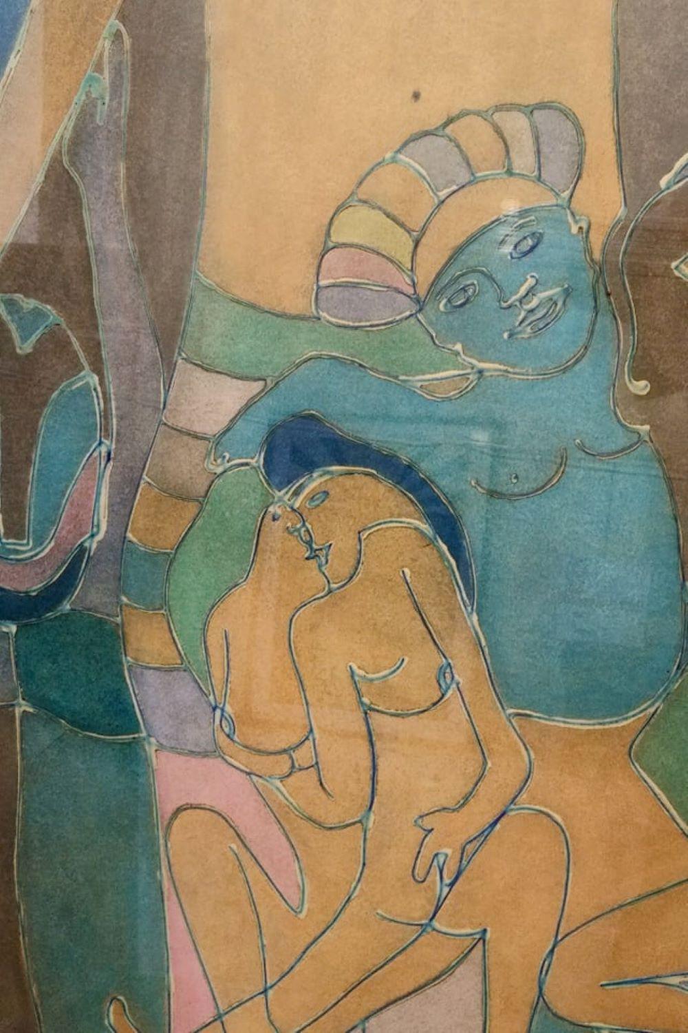 Beach Dance  in Brazil - Modern Art by Unknown