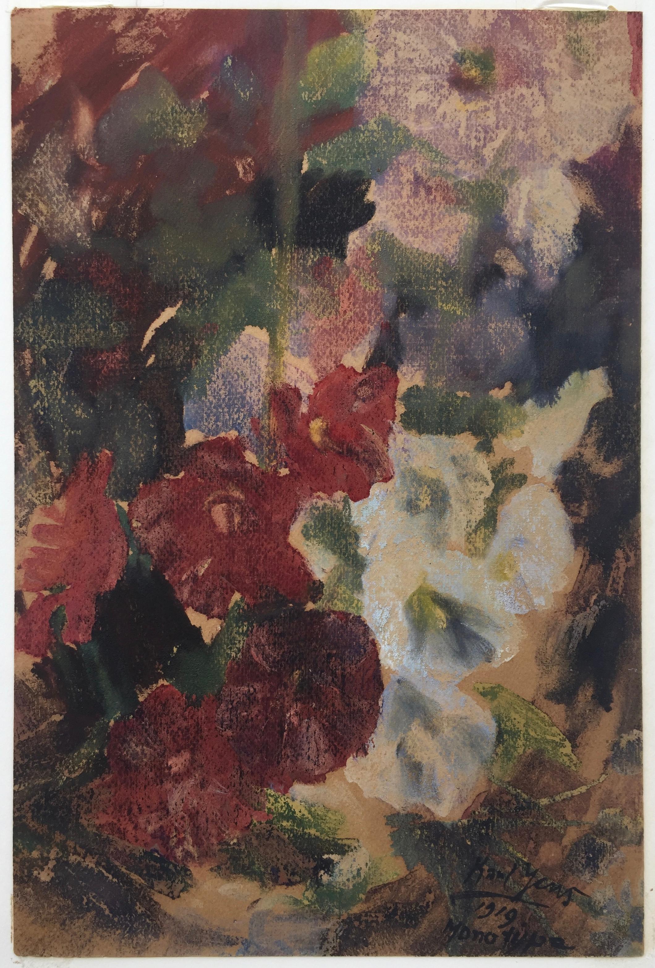 Karl Yens Landscape Print – FLOWERS - Monotypie aus der Smithsonian-Ausstellung von 1997