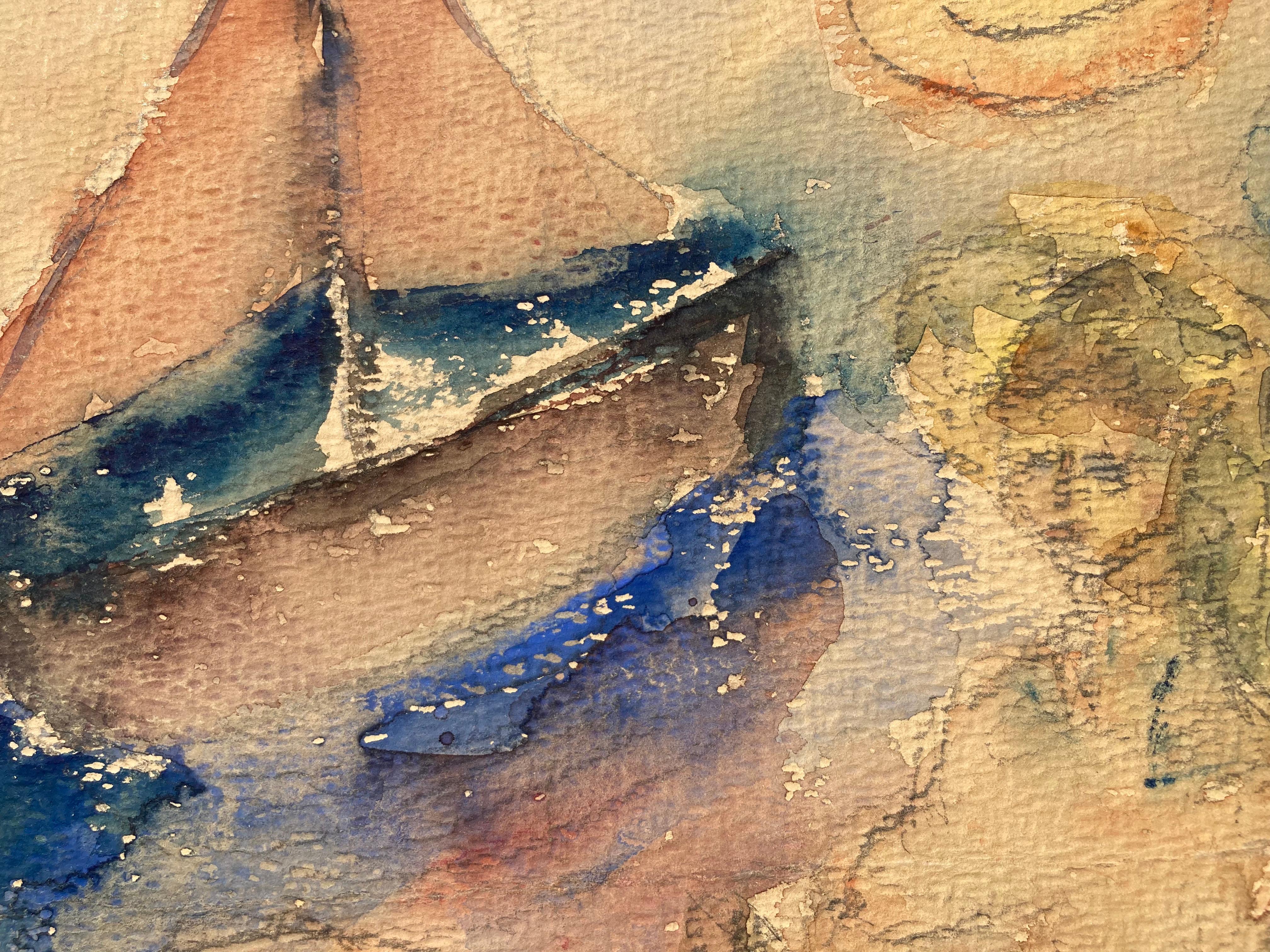 HENRY MILLER (1891 - 1980)

(AKT MIT SEGELBOOT) 1937
Aquarell und Gouache, signiert und datiert mit Bleistift im Bild. Aquarell und Blatt, 11 3/4