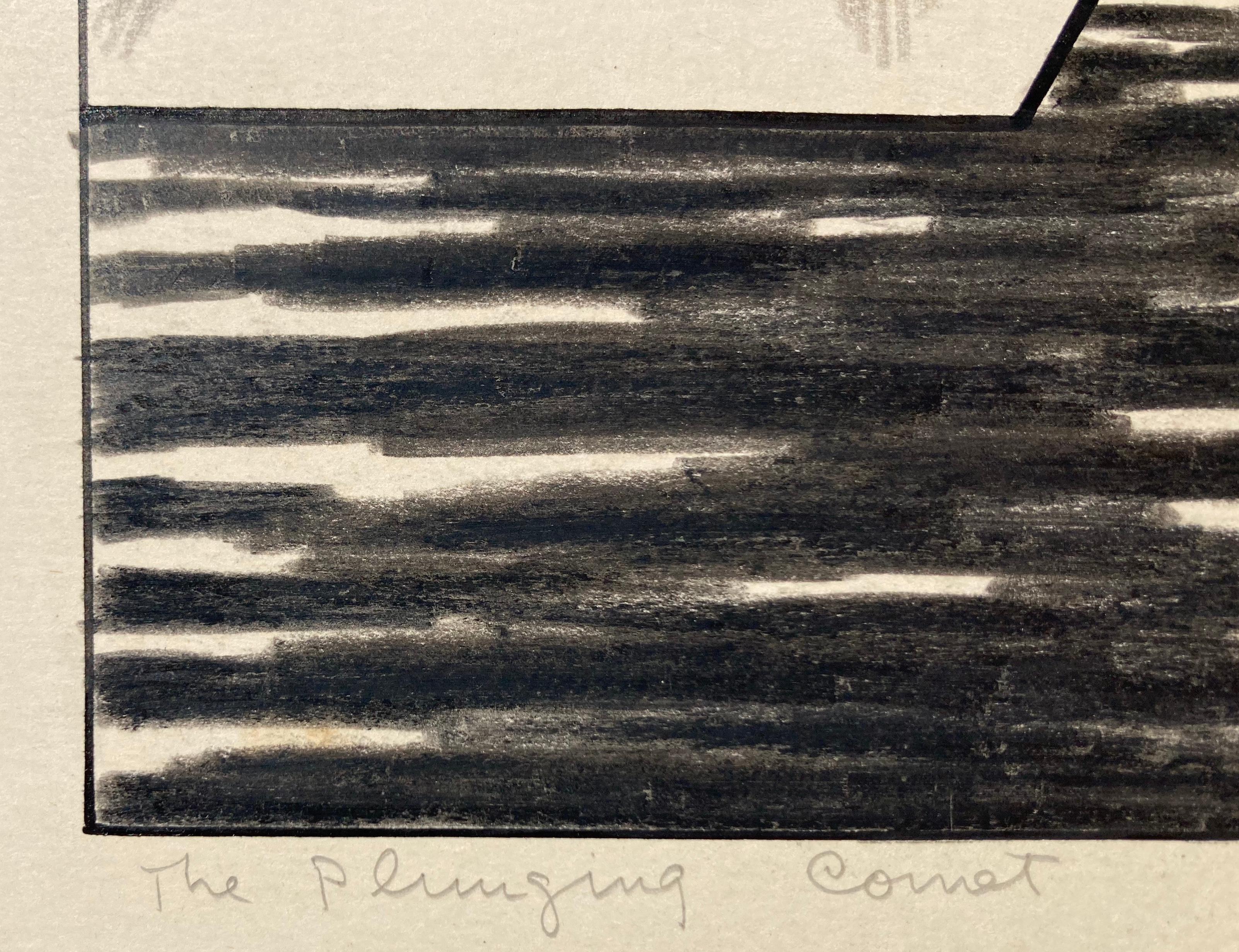 PLUNGING COMET (Surrealismus), Art, von Edward Hagedorn
