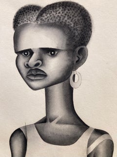 LA NEGRITA - Original Drawing for the Book "Negro Drawings"