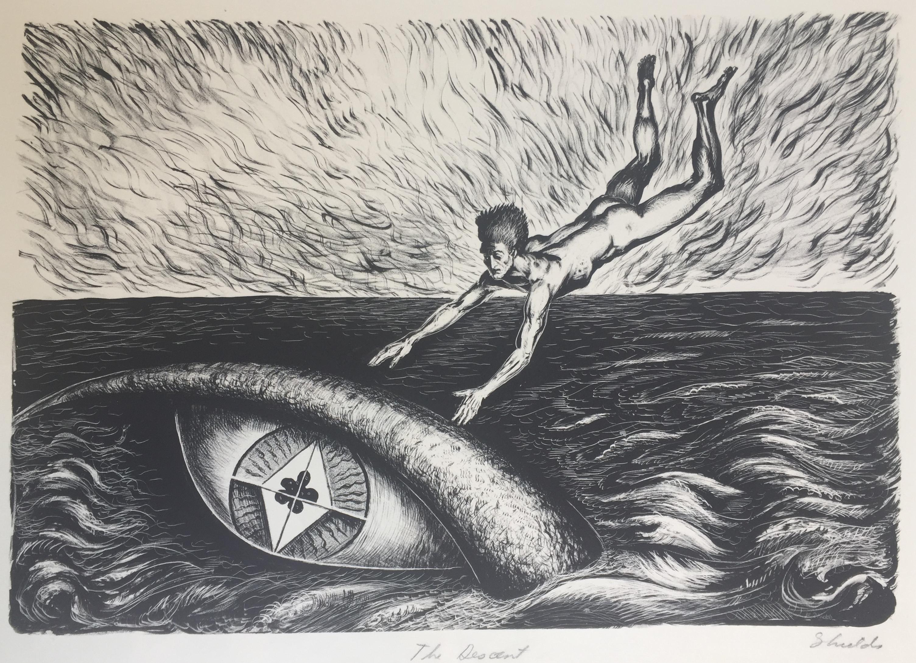 Francis Shields Landscape Print - The Decent  (Published by the WPA/Federal Arts Project)