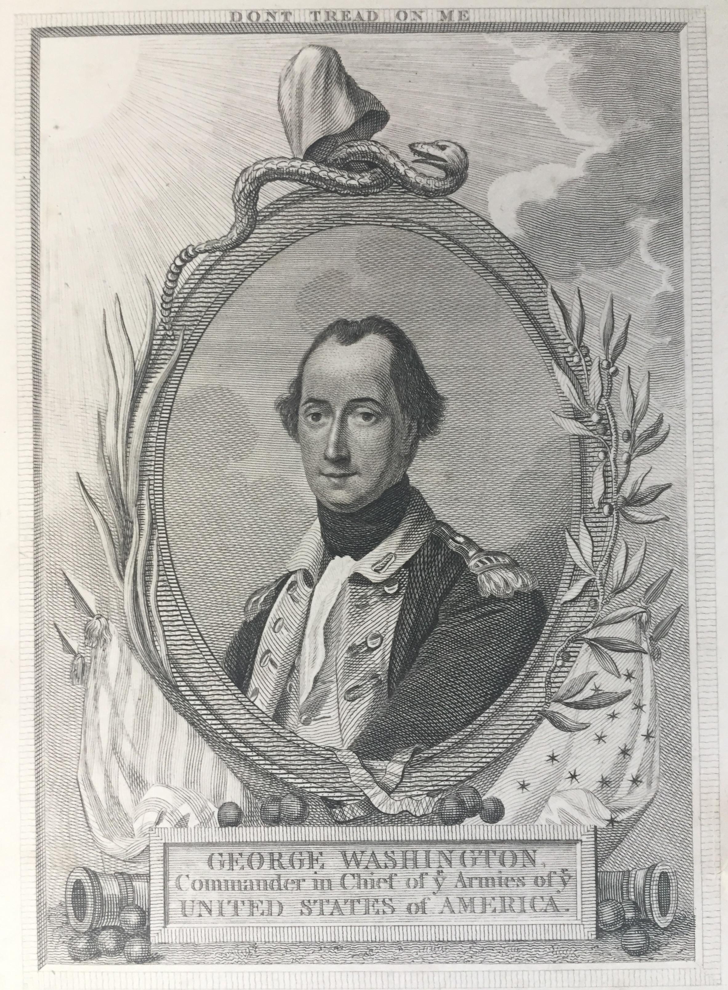 GEORGE WASHINGTON - Lifetime Portrait - Old Masters Print by William Sharp