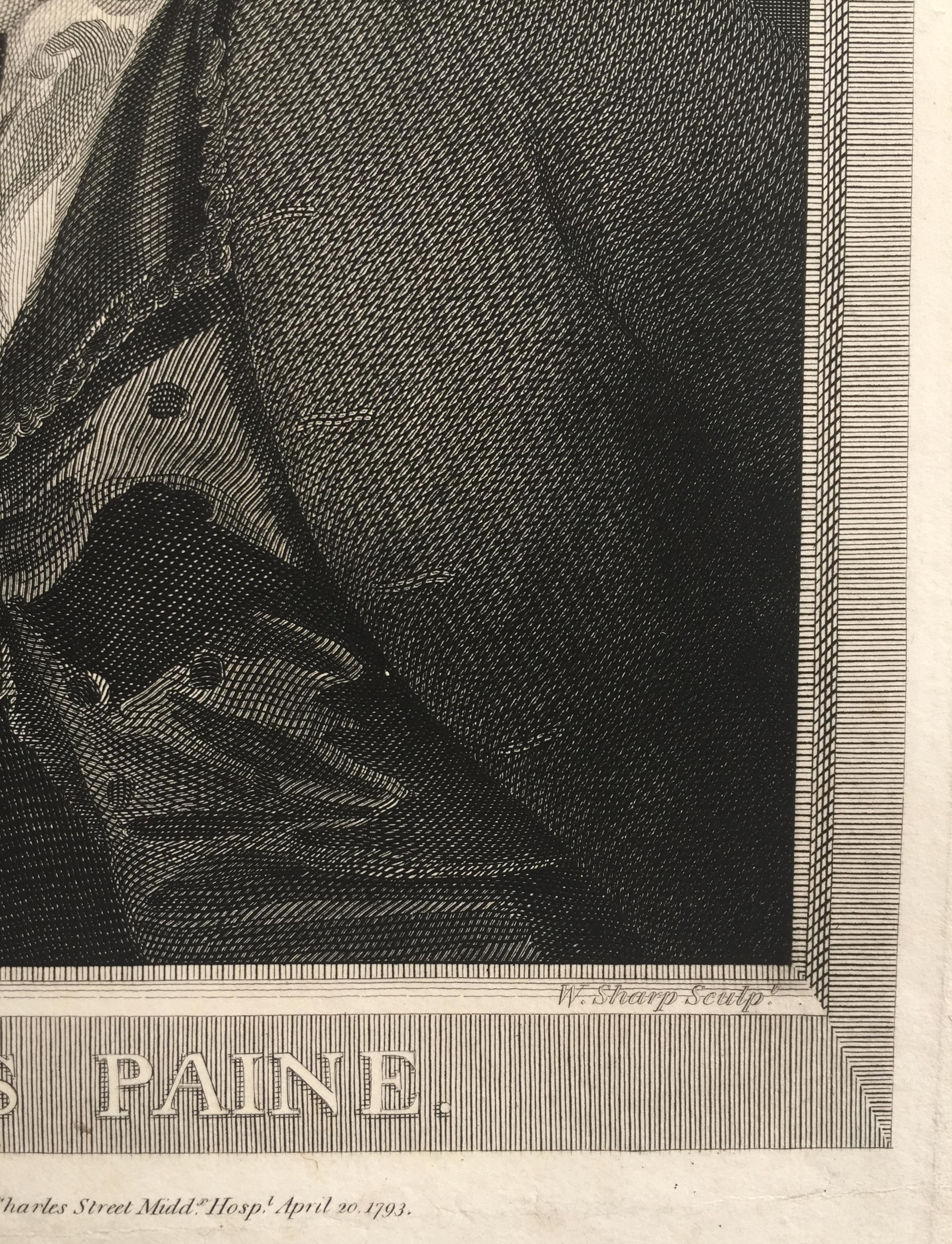Thomas Paine - Lifetime 18th Century Portrait 1