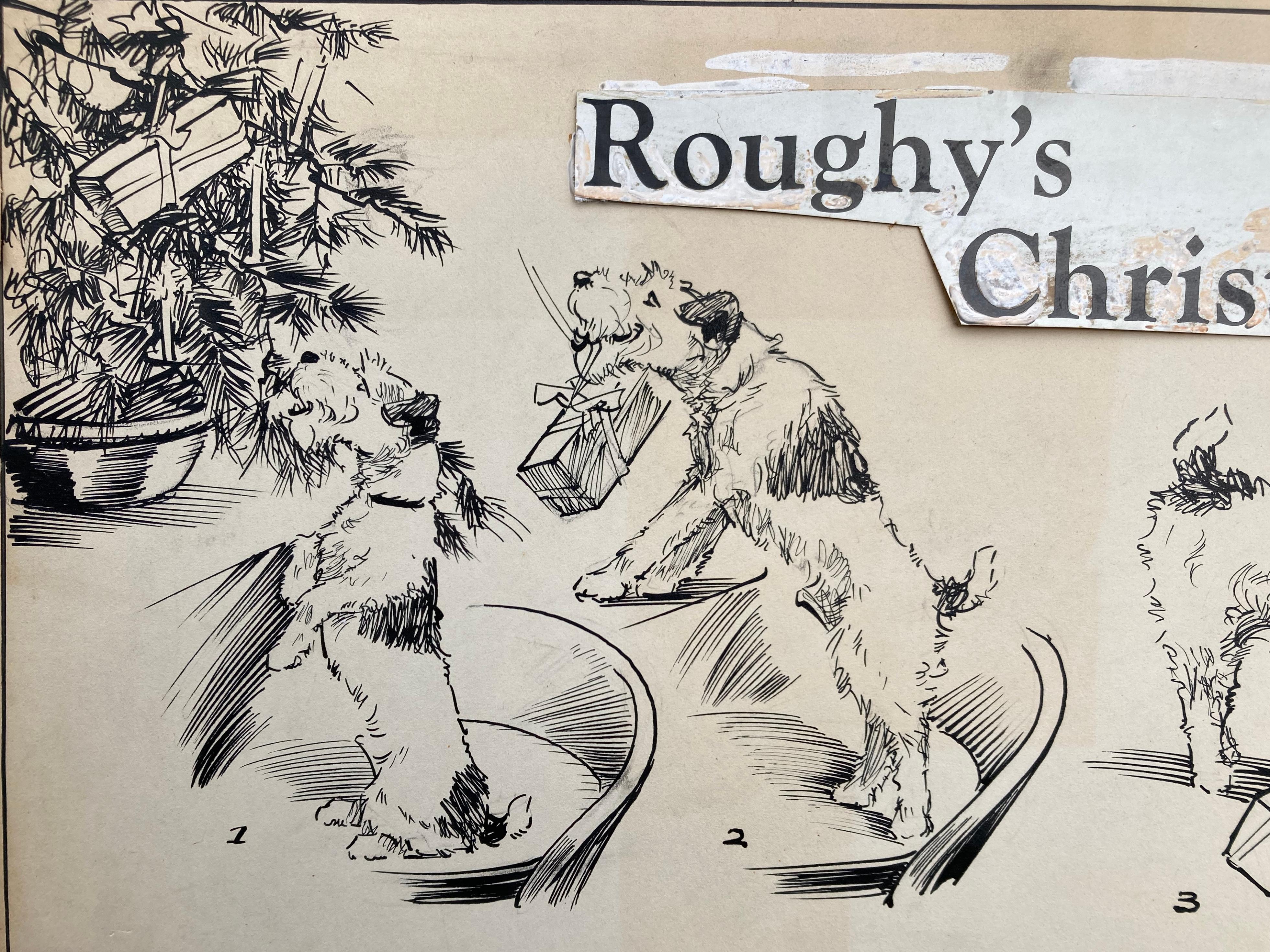 ROUGHY’S CHRISTMAS - Original Illustration  19 1/4