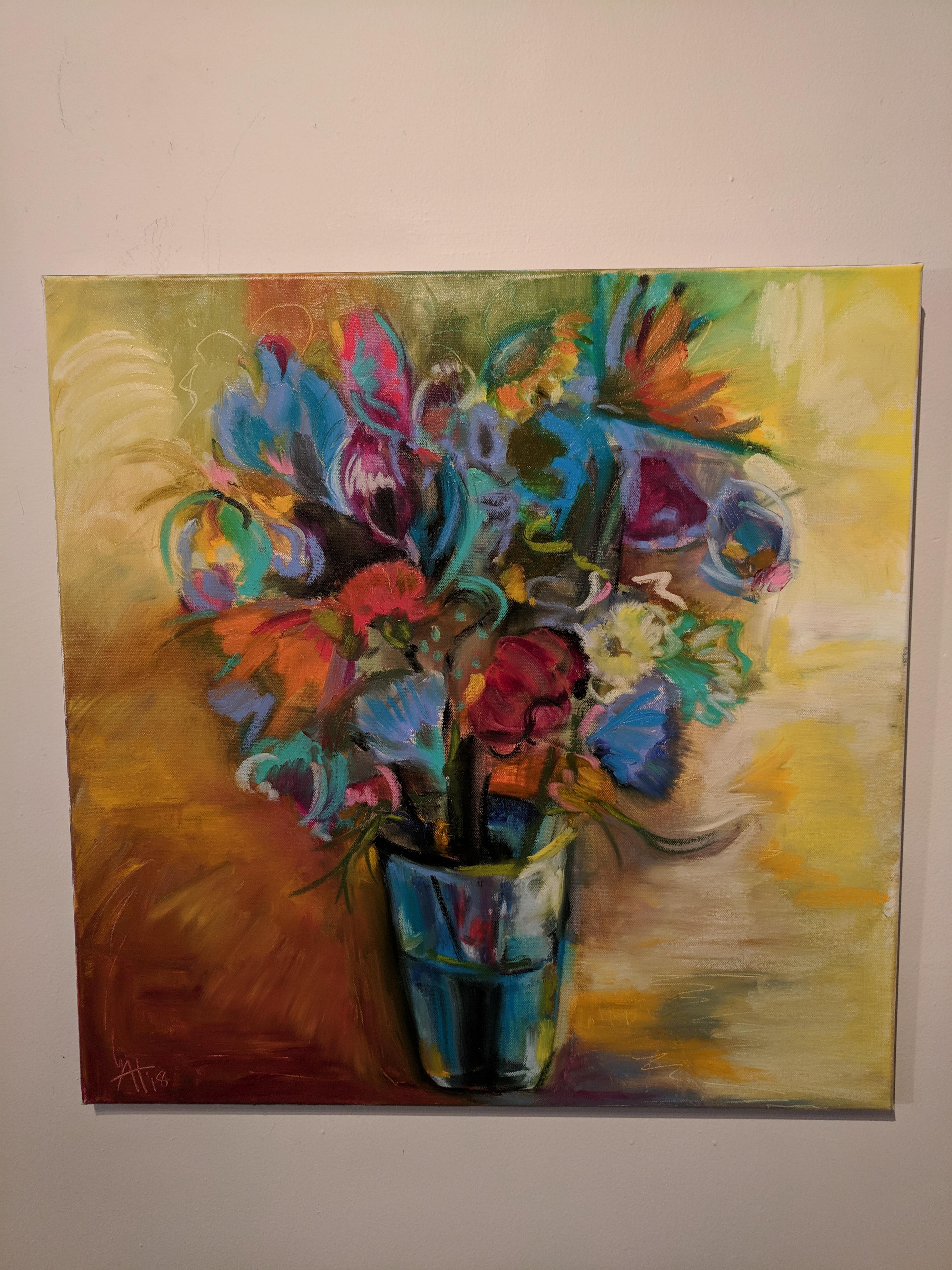 Alexandra Higgins Landscape Painting - Painting on Canvas  -- The Vase