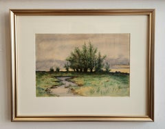 Pittura di paesaggi ad acquerello -- Paesaggio del Nord