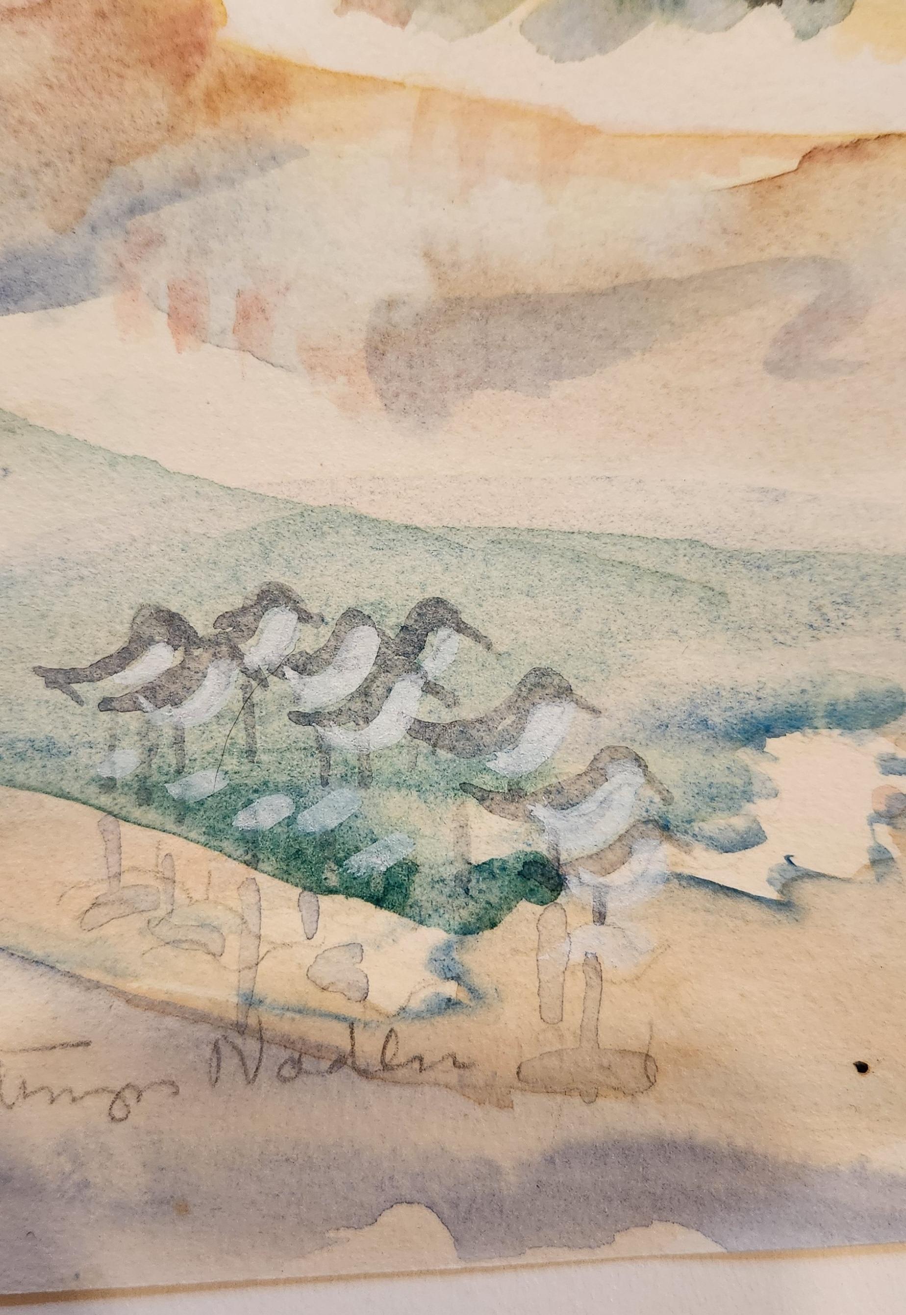 Aquarelle sur papier - 
