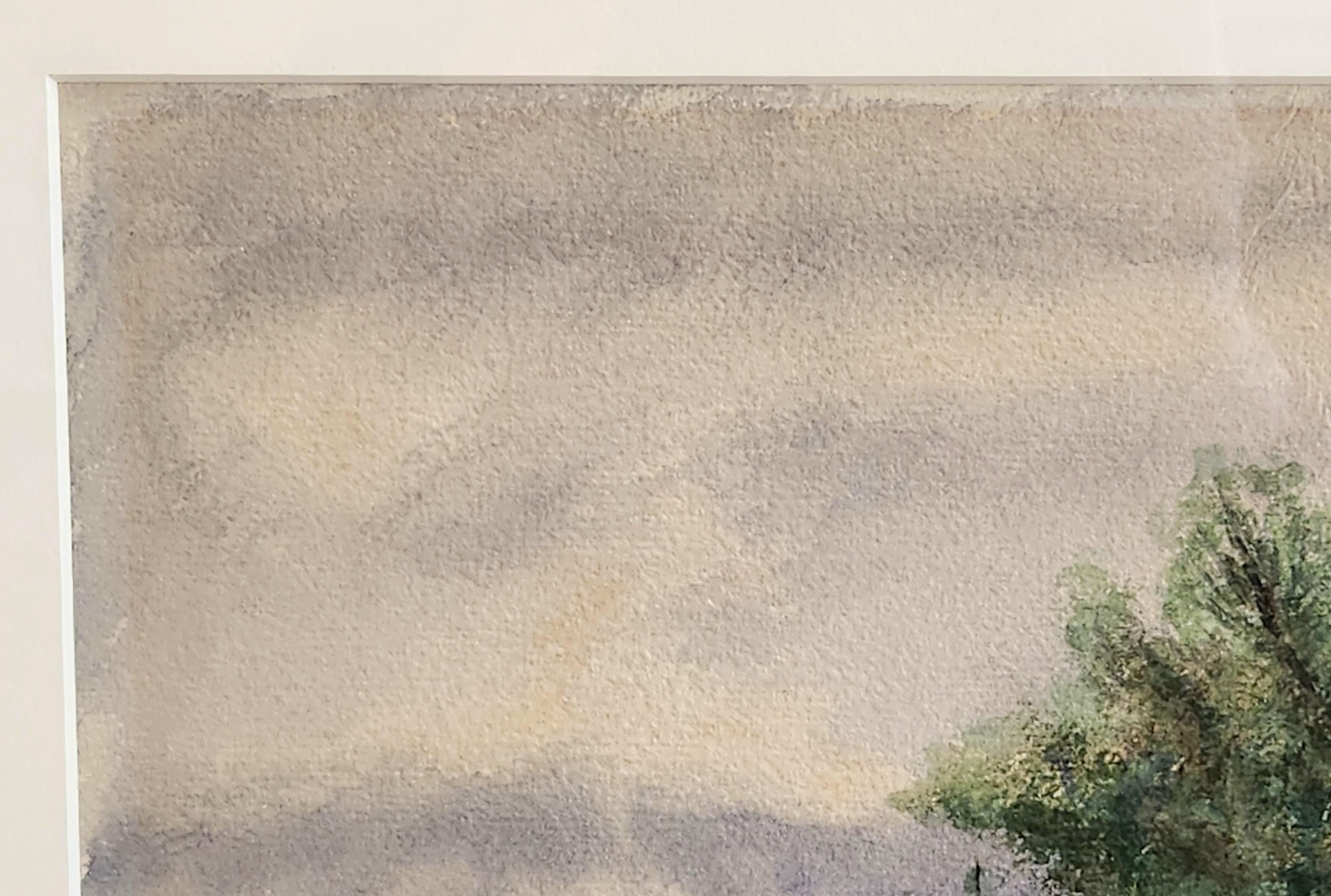 Pittura di paesaggi ad acquerello -- Paesaggio del Nord - Art Espressionista di Glenn Visscher