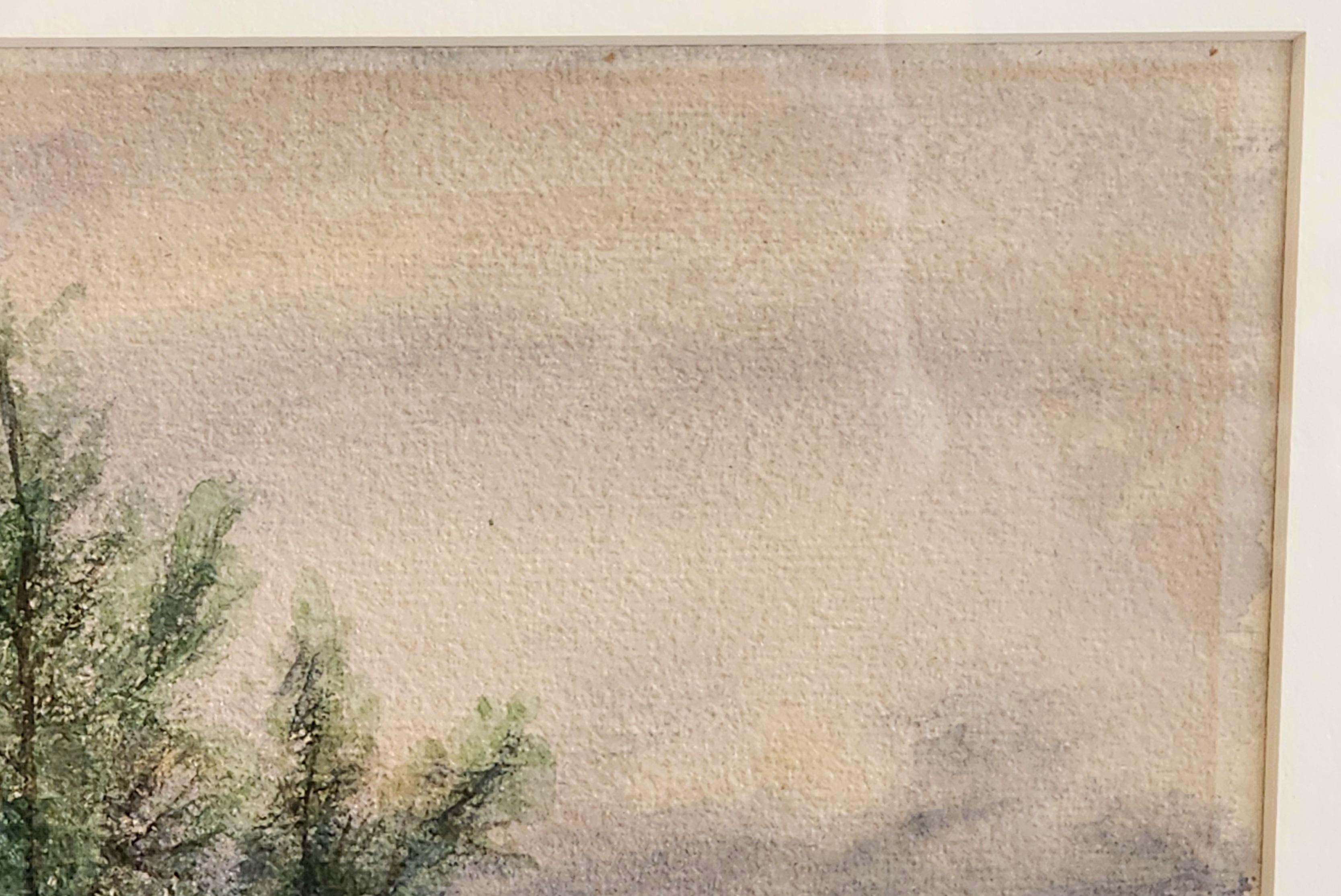 Pittura di paesaggi ad acquerello -- Paesaggio del Nord - Landscape Art Marrone di Glenn Visscher