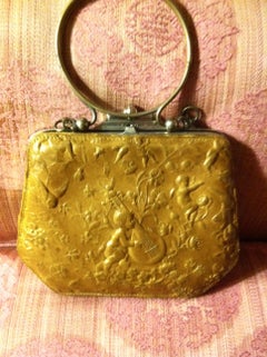 Antique Victorian Embossed Leather Purse