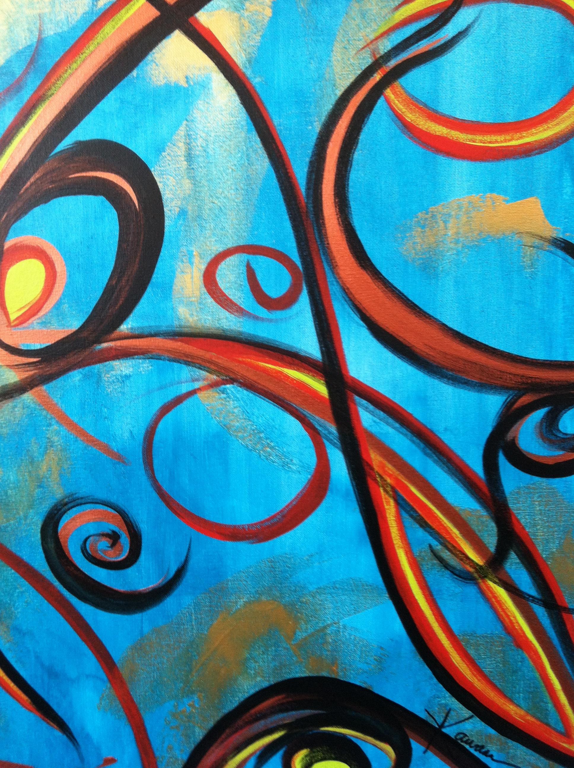 Pittura su tela -- Tossing e Turning in vendita 1