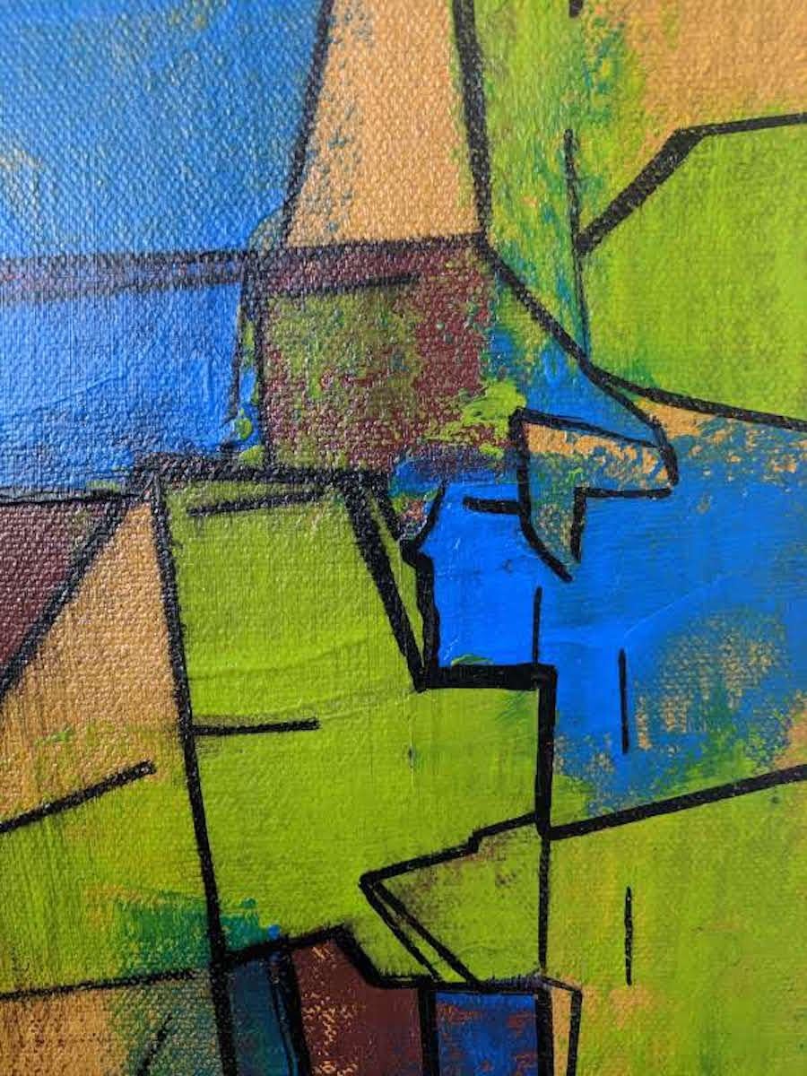 Geometric Abstract Painting --Travels For Sale 8