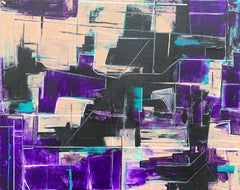 Used Geometric Abstract Painting -- Withdrawal