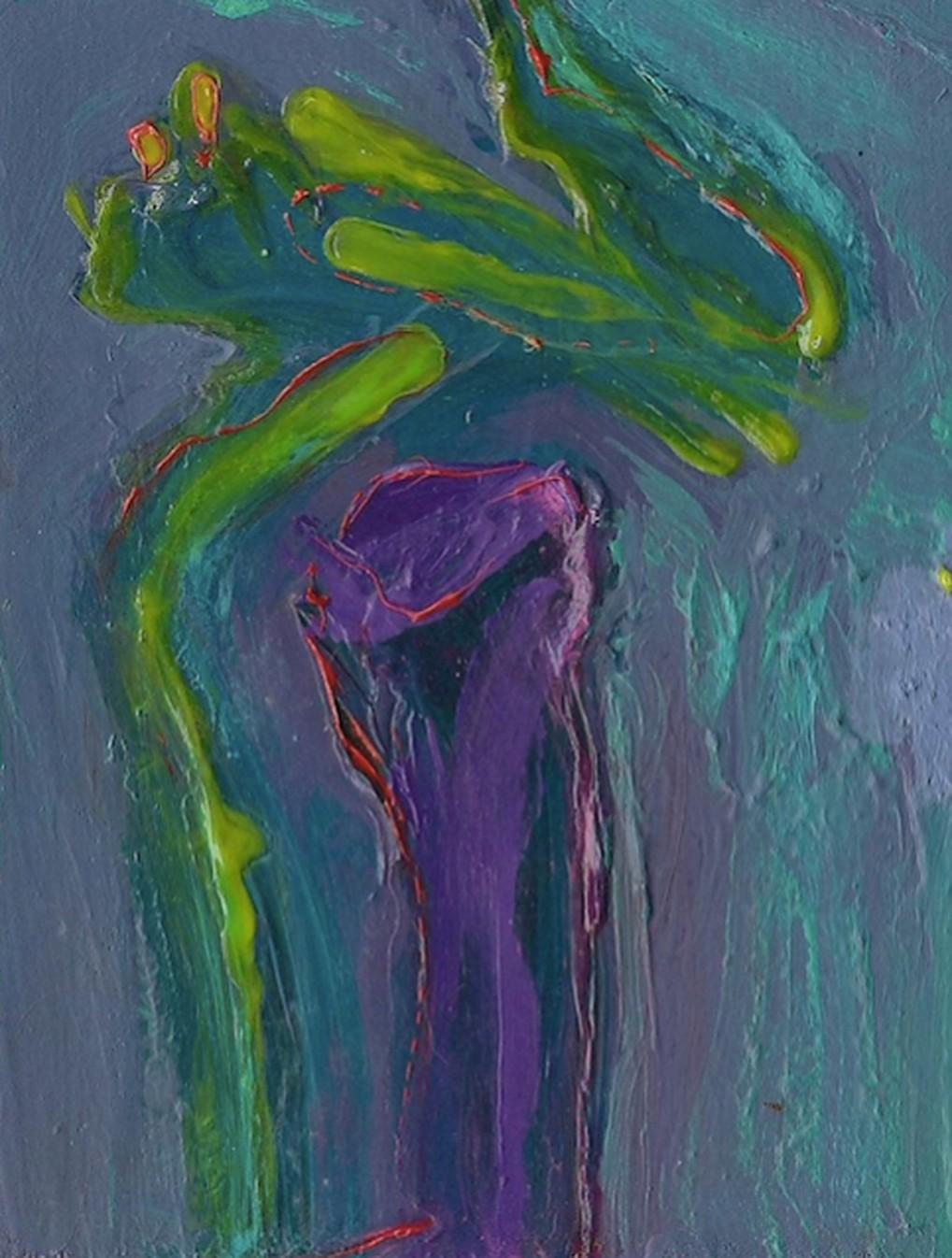 Pintura acrílica sobre papel  --  Cubierta protectora de nubes - Painting Abstracto de Willie Marlowe