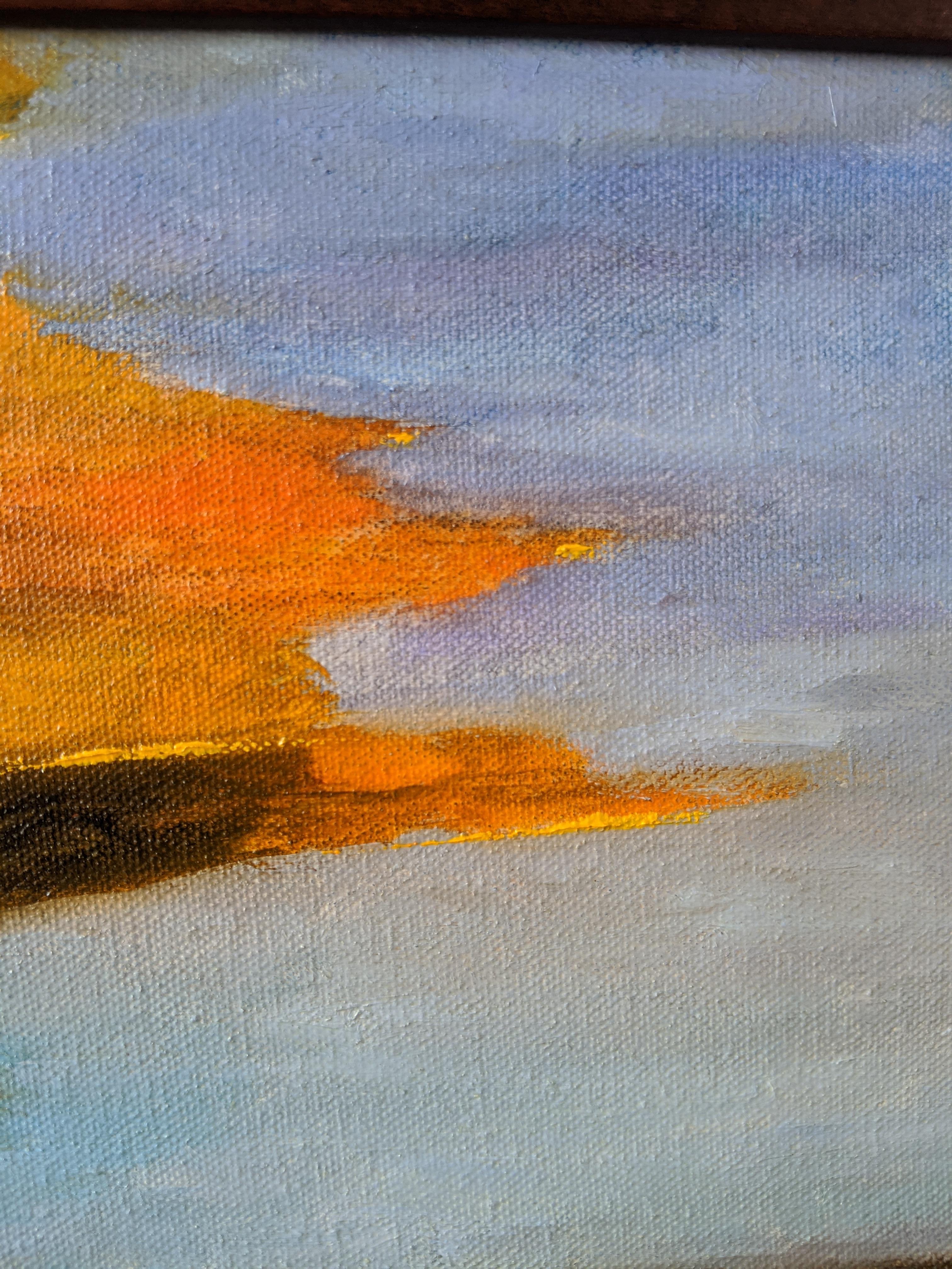 Óleo sobre lienzo - Atardecer en Sedona -- Después de una tormenta en venta 5
