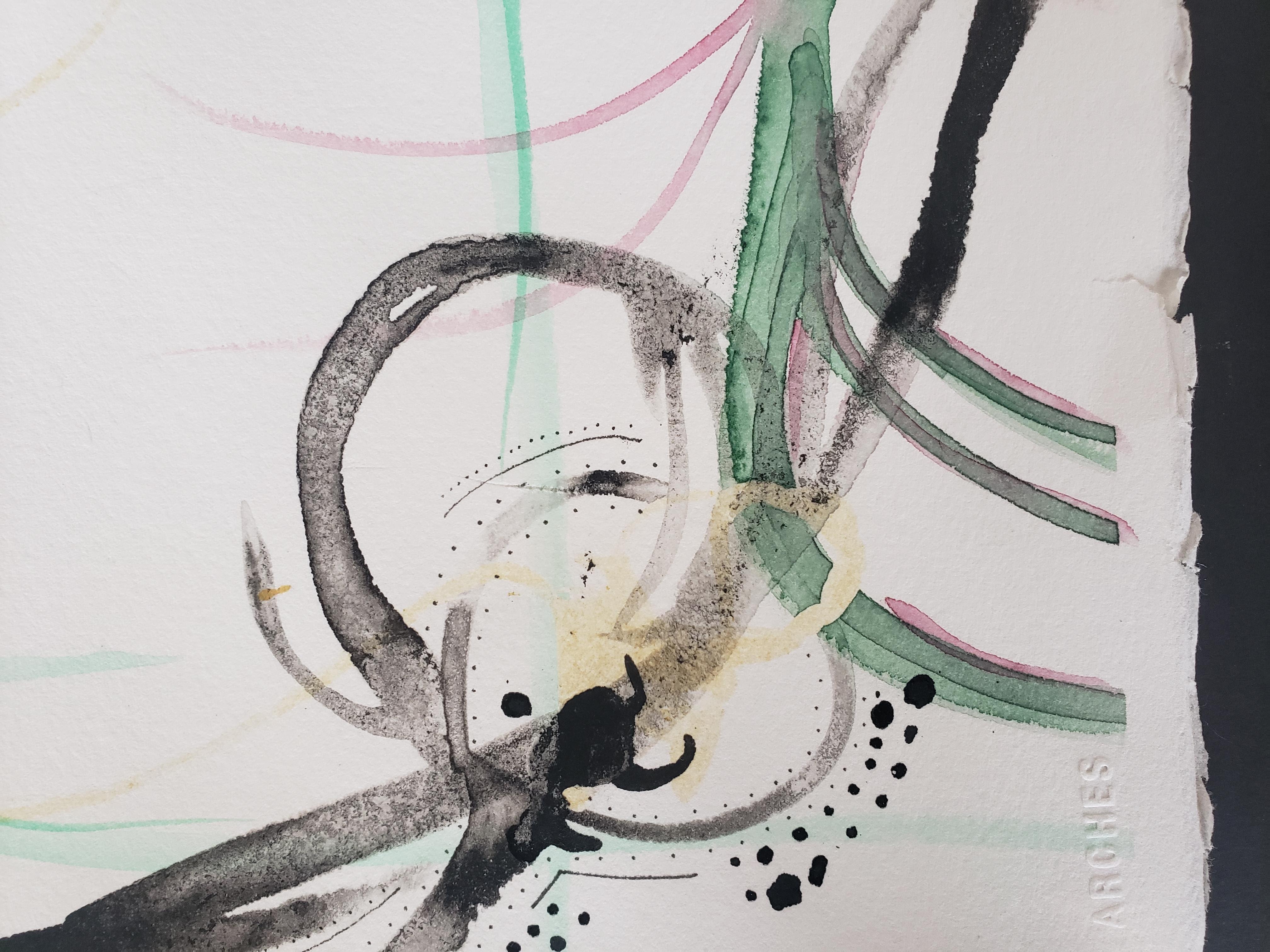 Mixed Media -- Untitled 3, Watercolor Series For Sale 2