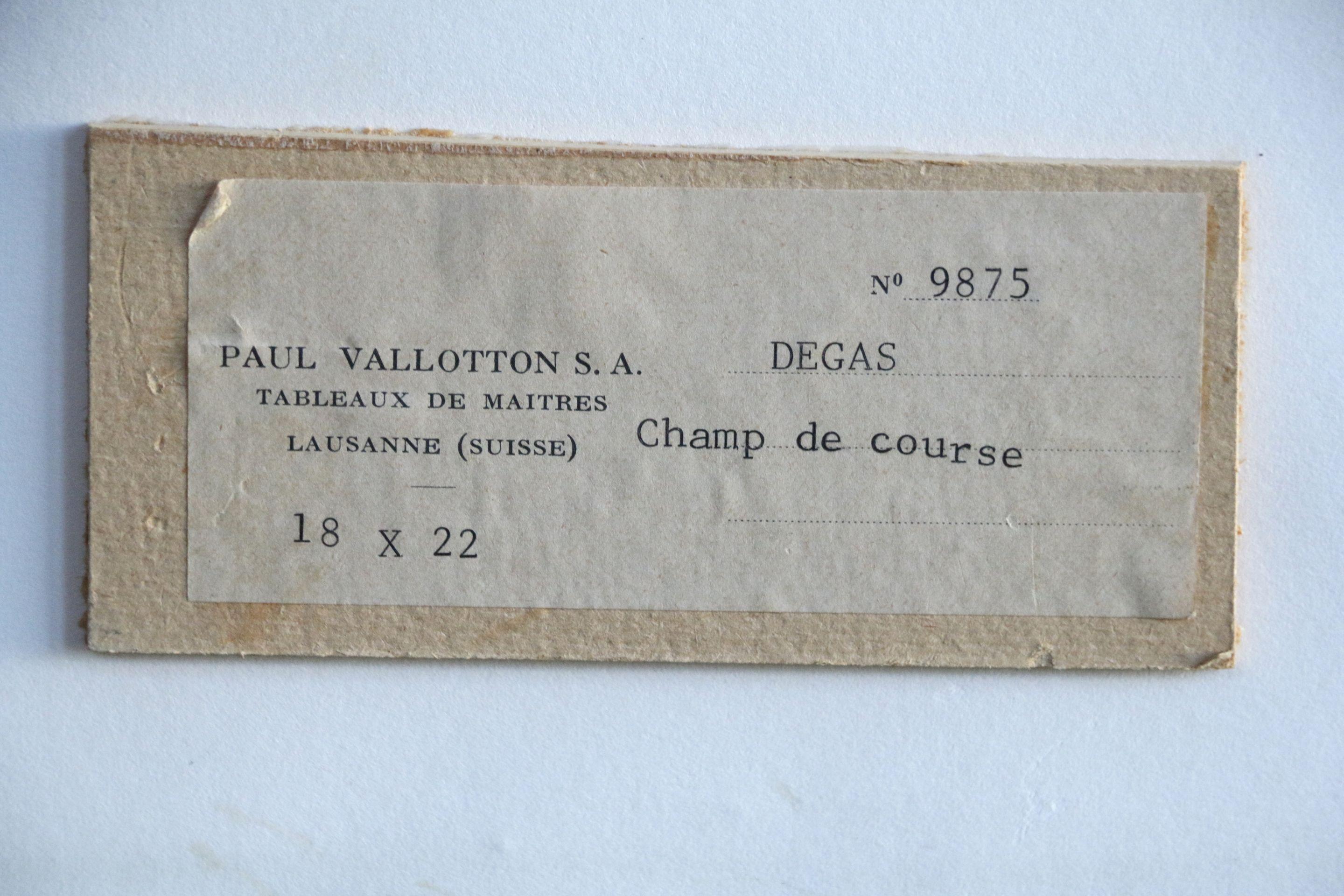 Champs de Courses - 19th Century Pencil, Study of Horse & Jockeys by Edgar Degas 3