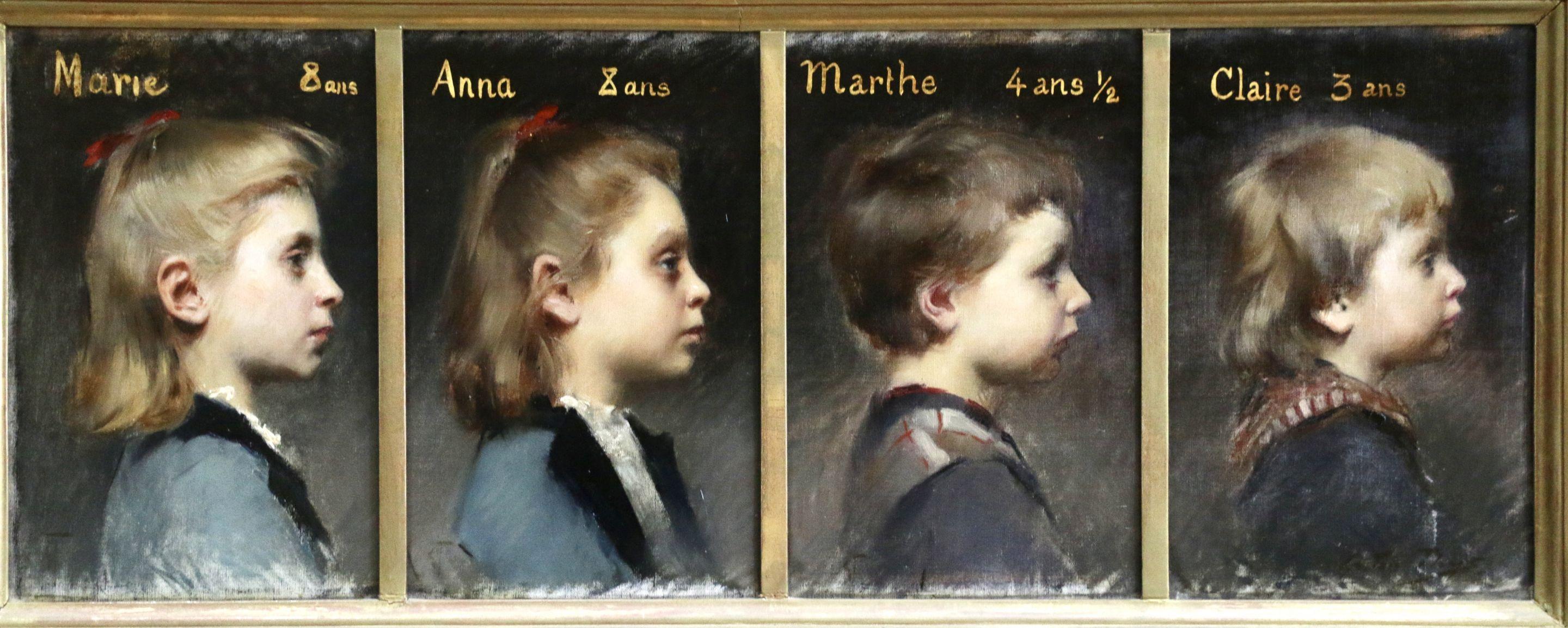 Gaston Thys Portrait Painting - Les Enfants