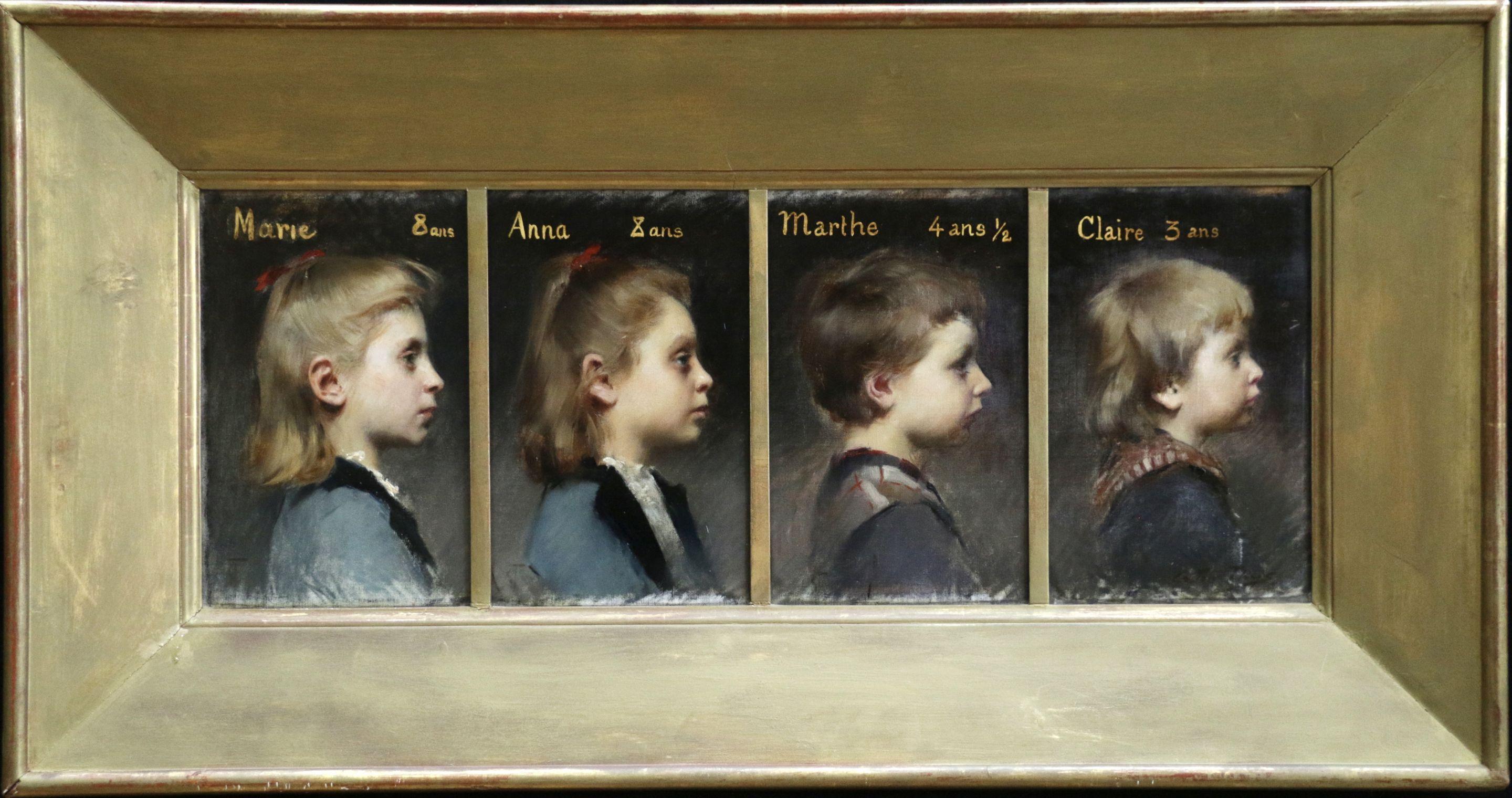 Les Enfants - Painting by Gaston Thys