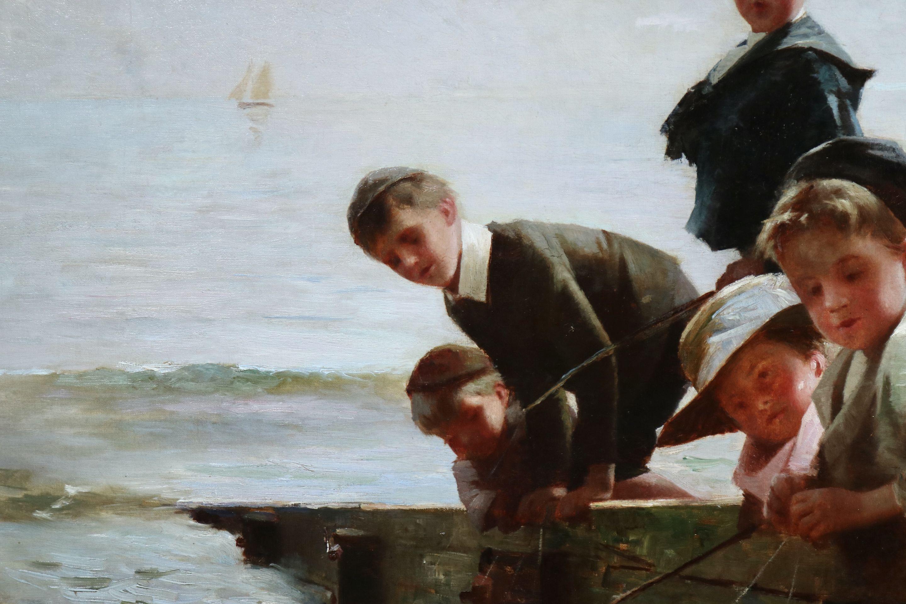 The Fishing Party - Impressionist Painting by Alexander Rossi