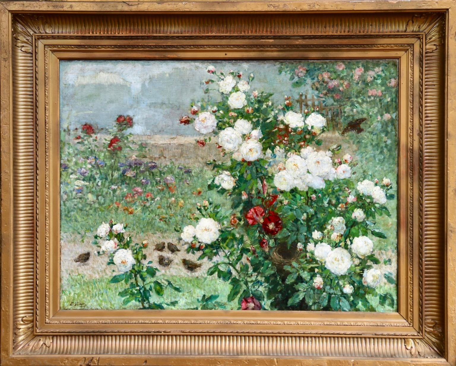 Roses - Painting by Ernest Quost