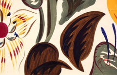Fleurs - French Fauvist Botanical Flowers, Watercolor & Gouache by Raoul Dufy