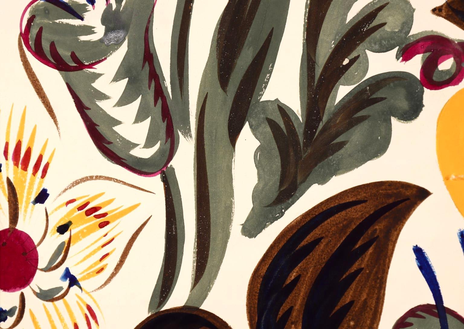Fleurs - Fleurs botaniques fauves françaises, aquarelle et gouache de Raoul Dufy 2