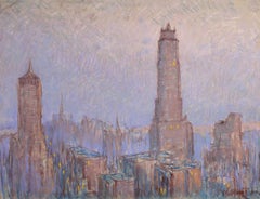 Torre del Ritz, Nueva York - Pastel de paisaje impresionista de William Samuel Horton