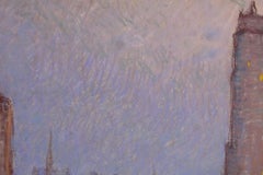 Torre del Ritz, Nueva York - Pastel de paisaje impresionista de William Samuel Horton
